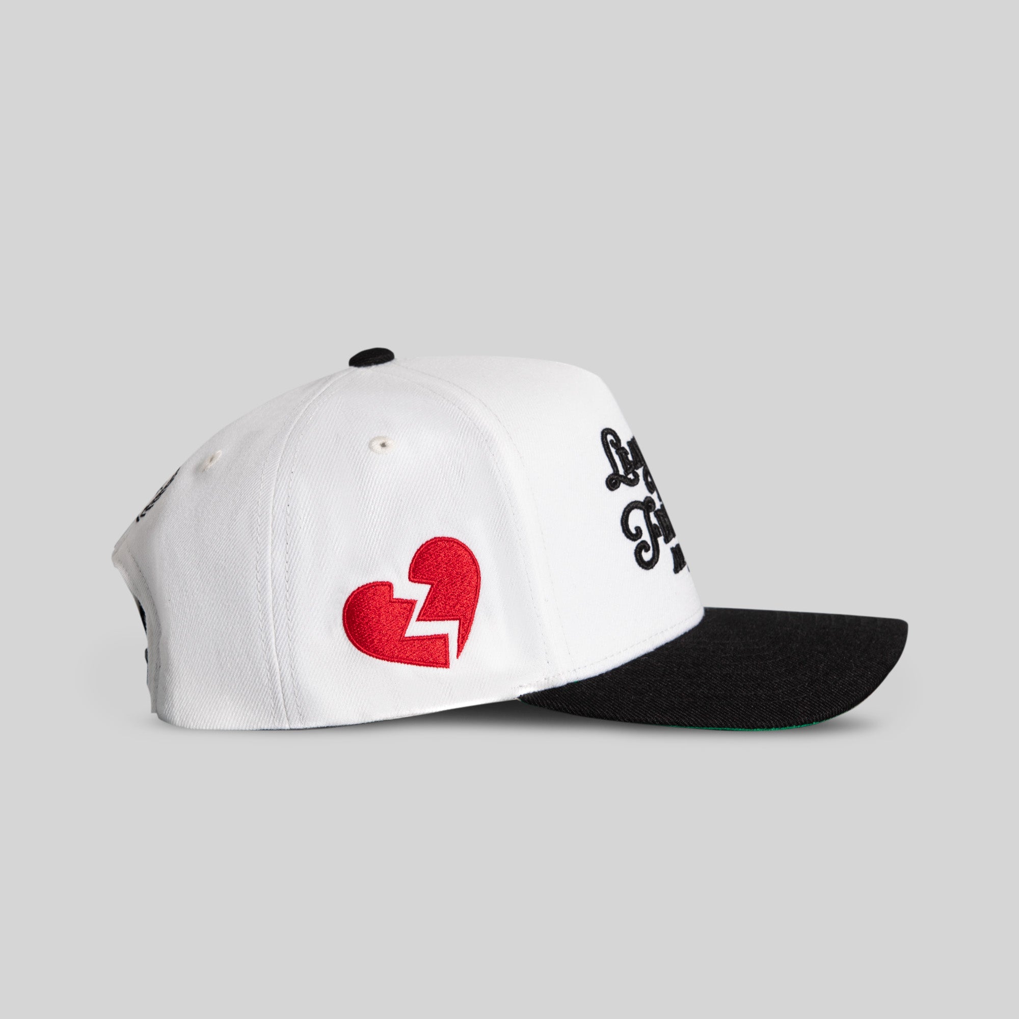 LEAVE YOUR FEELINGS OFF WHITE BLACK WOOL TRUCKER