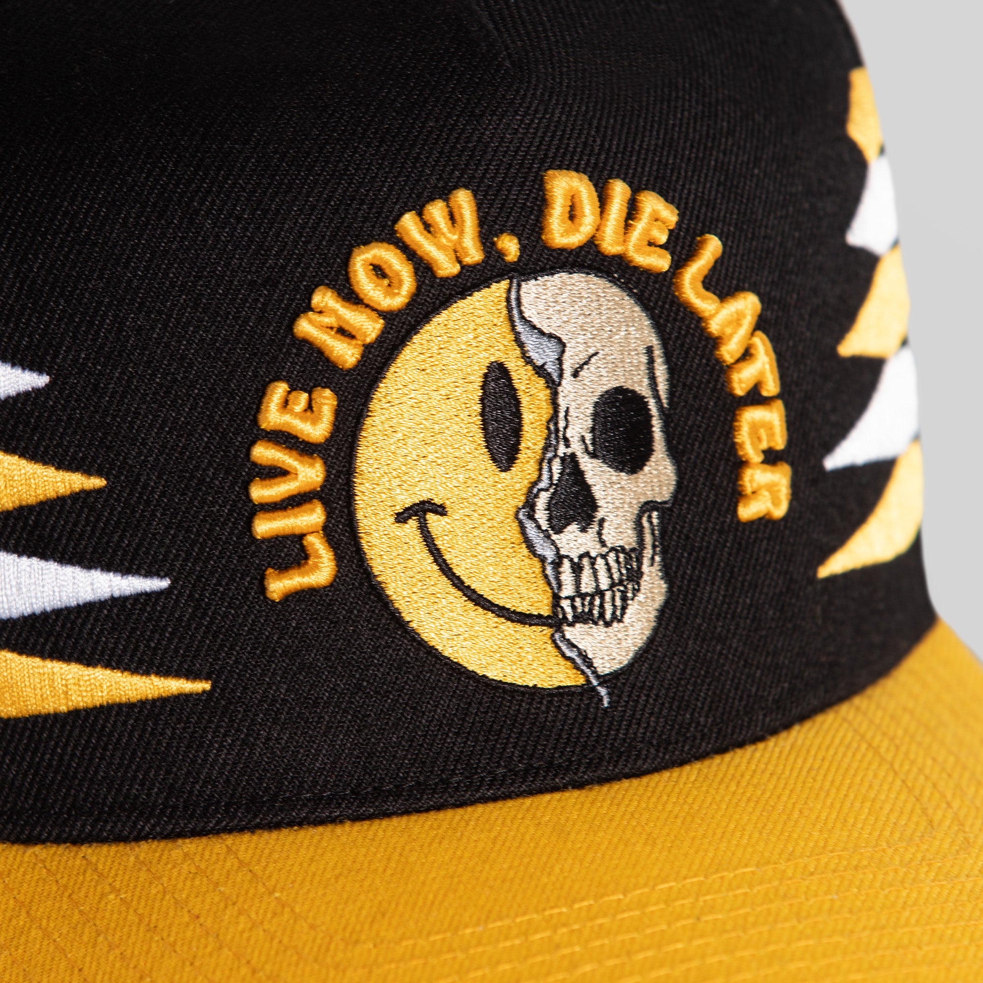 LIVE NOW DIE LATER DIAMOND STACK WOOL TRUCKER