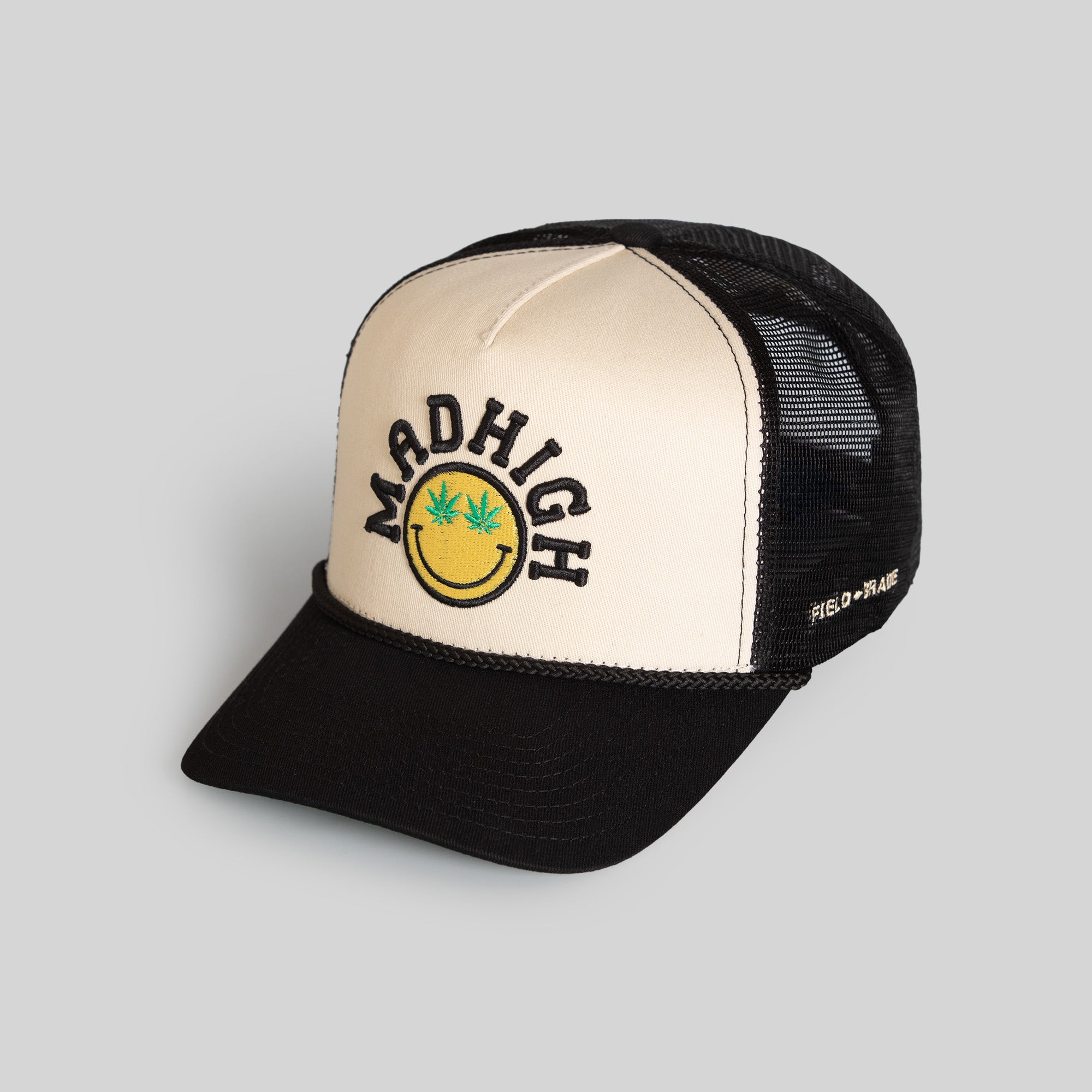 MAD HIGH SAND BLACK TWILL MESH TRUCKER