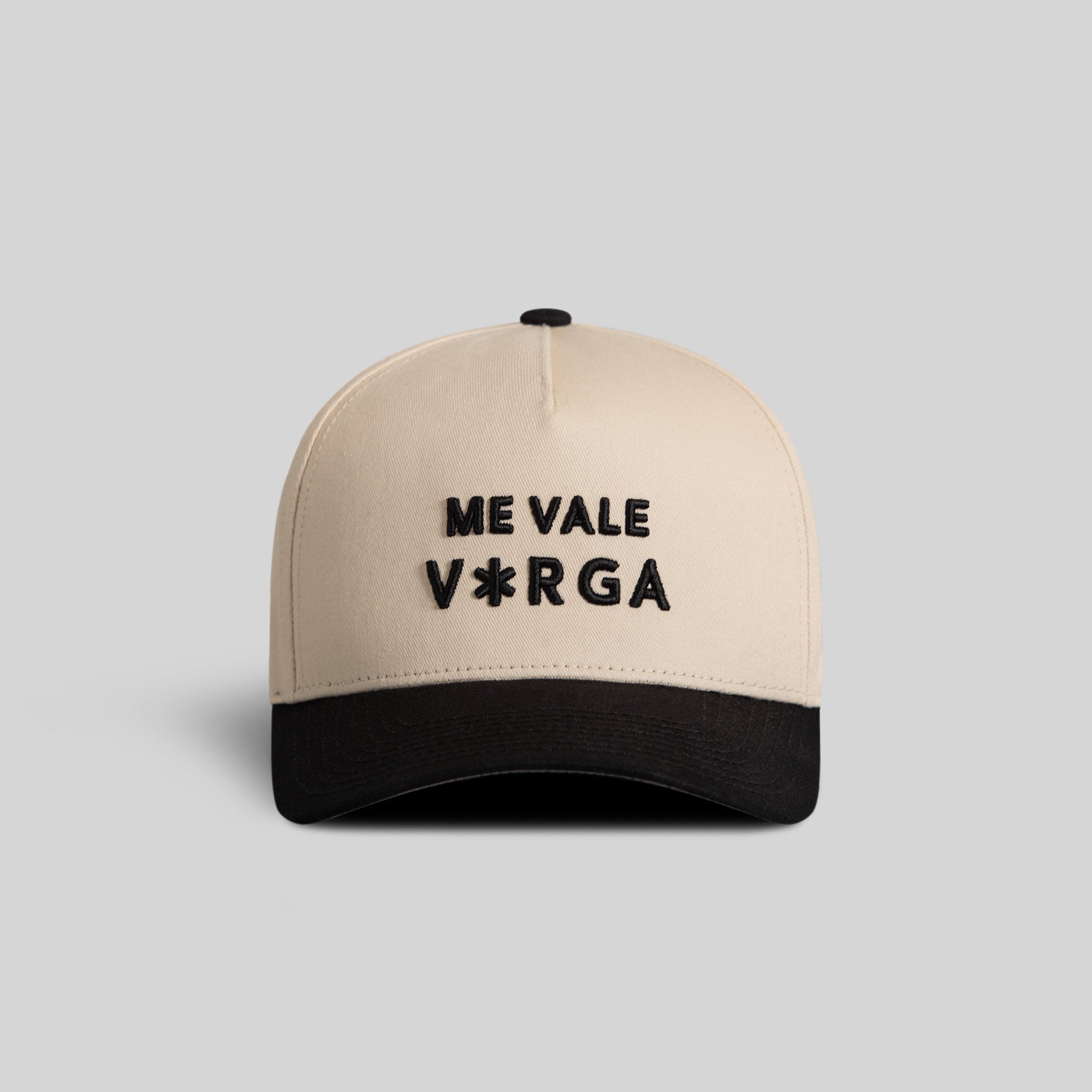 ME VALE OFF WHITE BLACK TWILL TRUCKER
