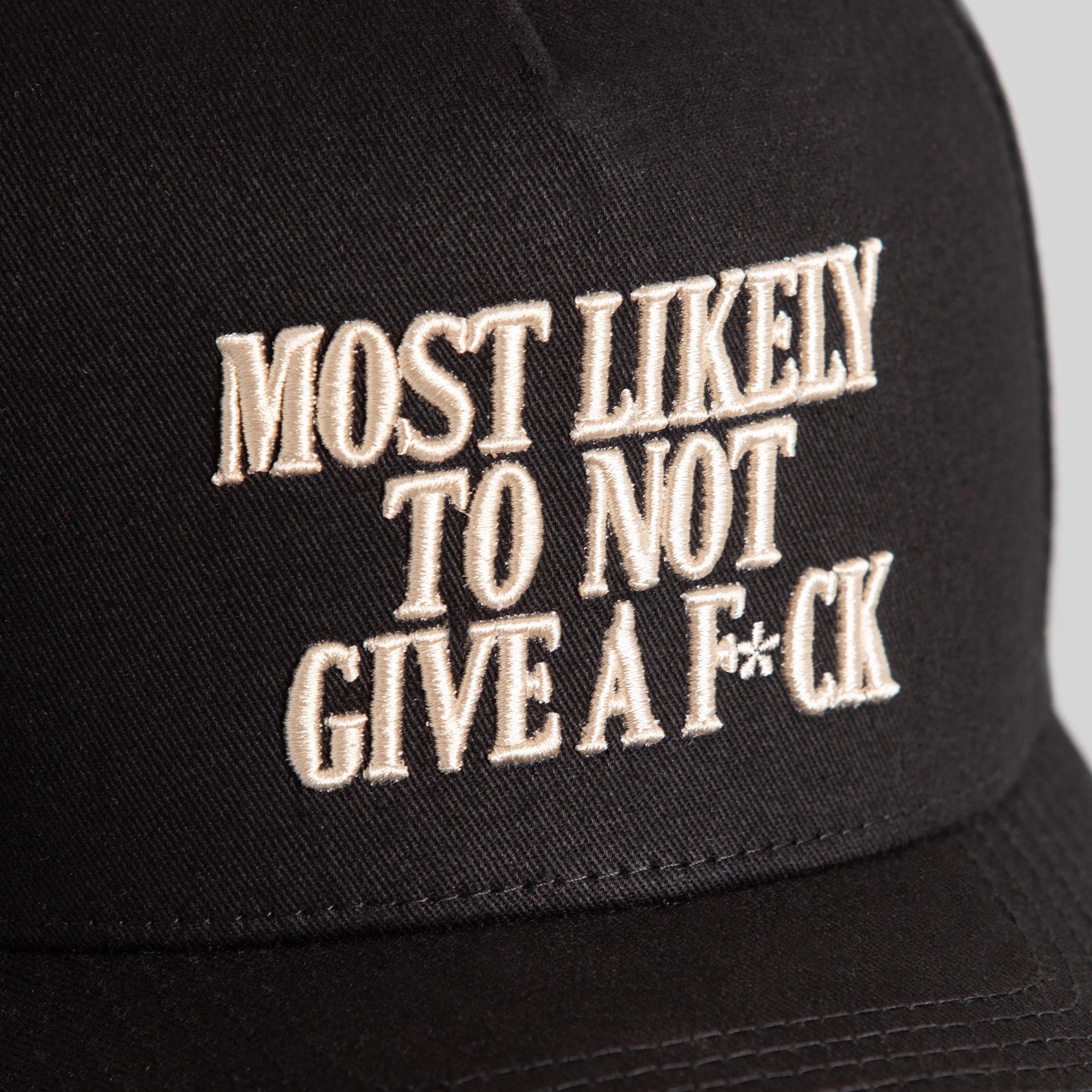 MOST LIKELY BLACK TWILL TRUCKER