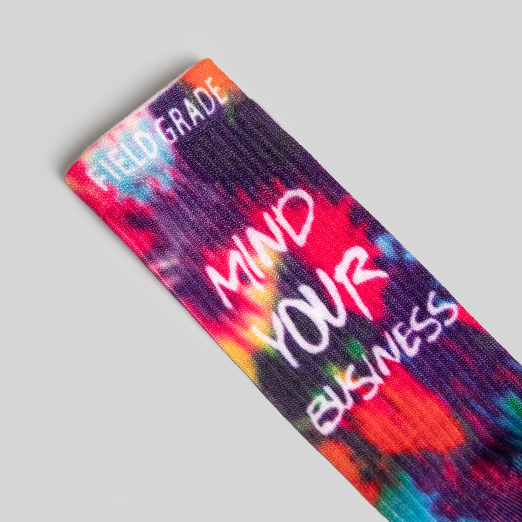 MIND YOUR BUSINESS TIE DYE CUSHIONED CREW SOCK 2 PACK