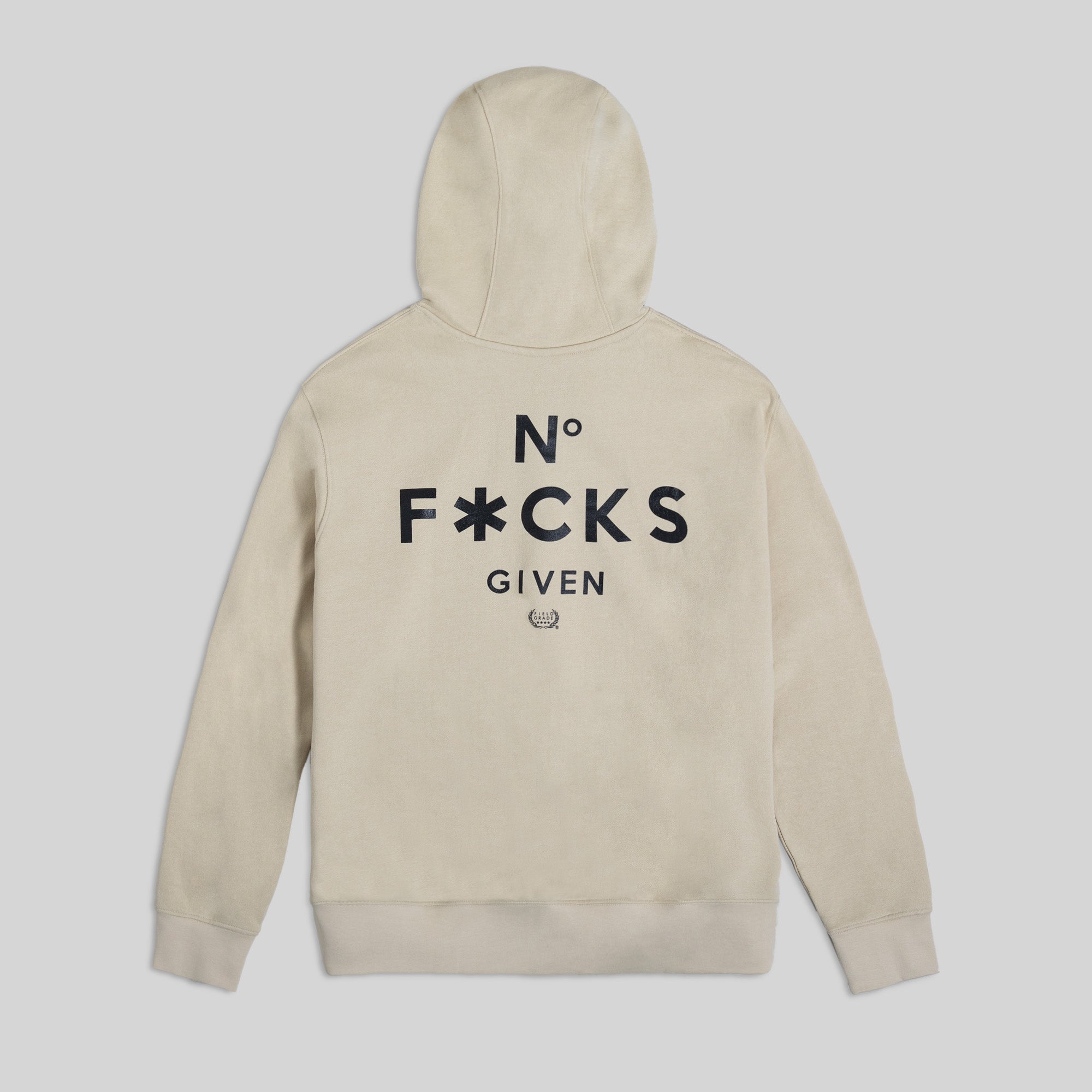 FG CHAMPS NO F*CKS GIVEN SAND POLY COTTON HOODIE