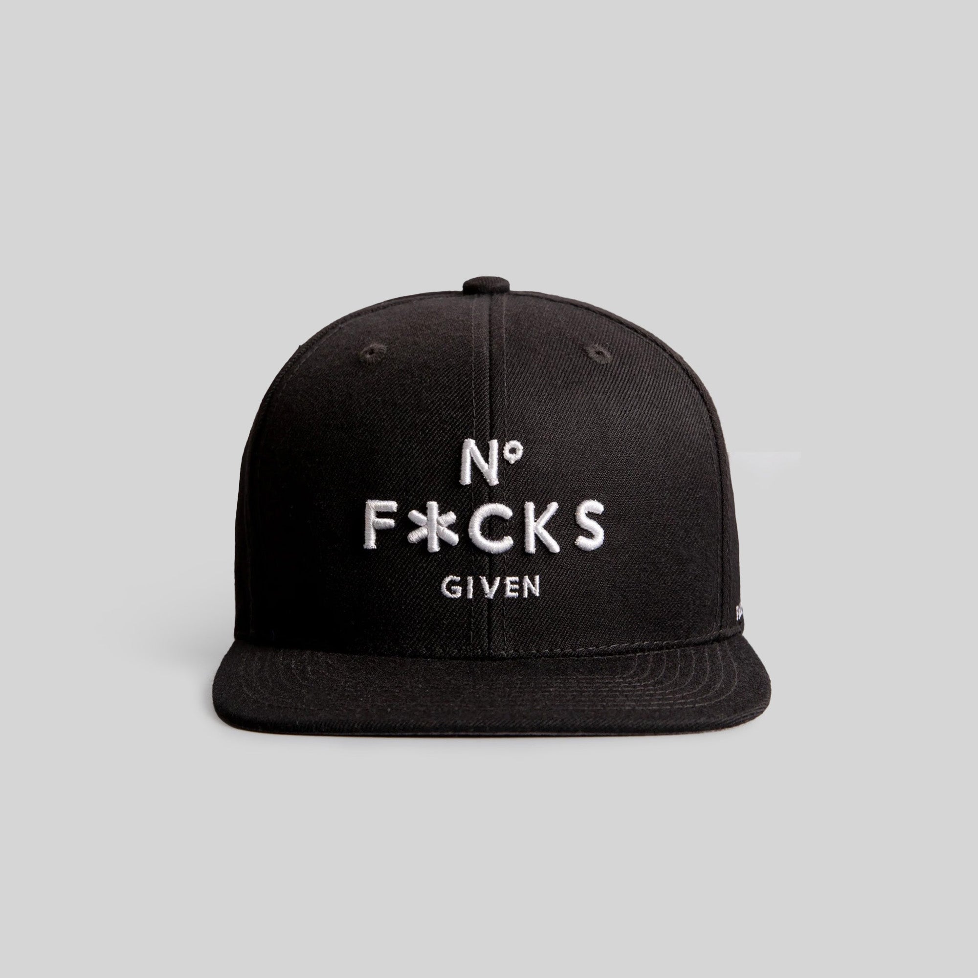 NO F*CKS GIVEN BLACK SNAPBACK HAT