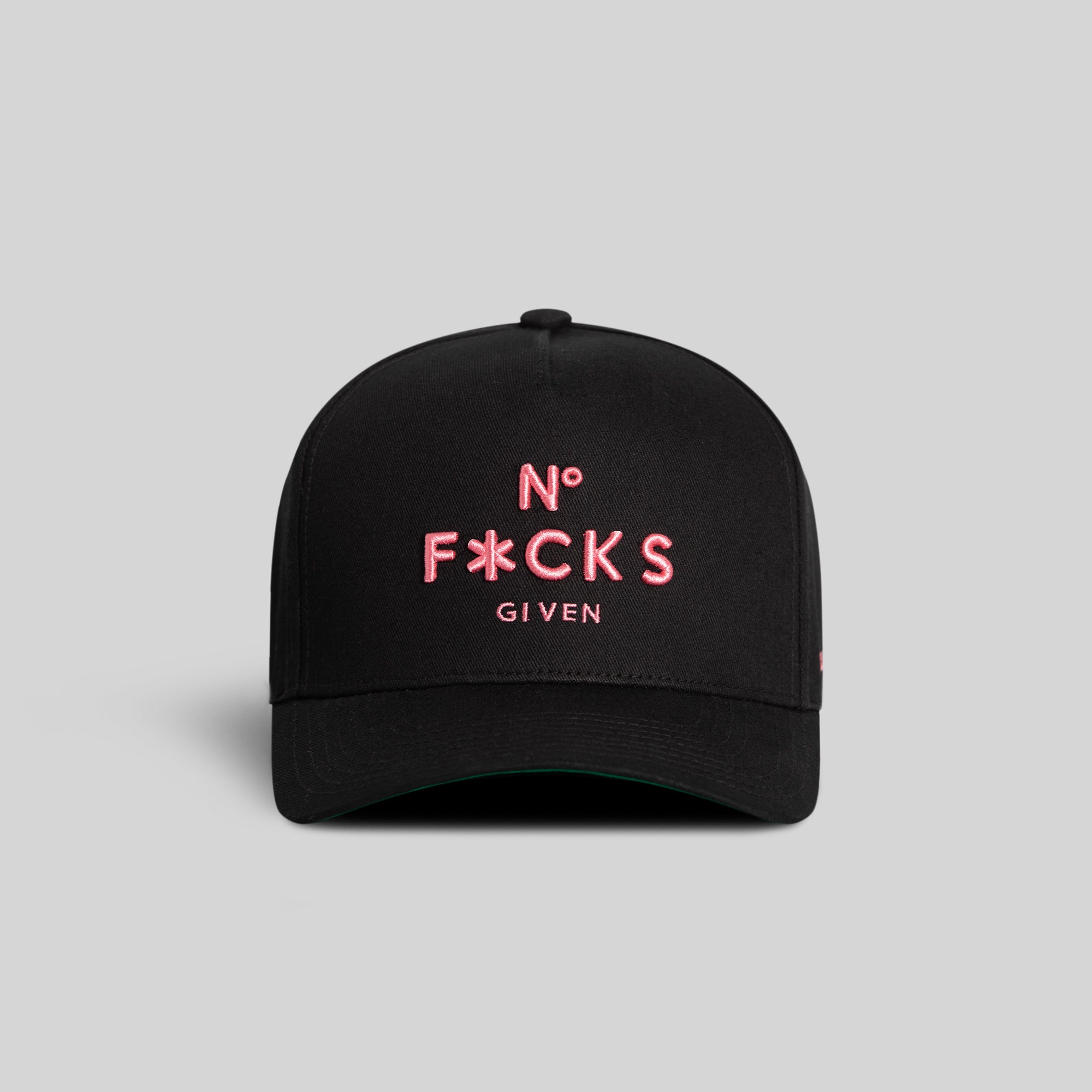 NO F*CKS GIVEN BLACK TWILL TRUCKER