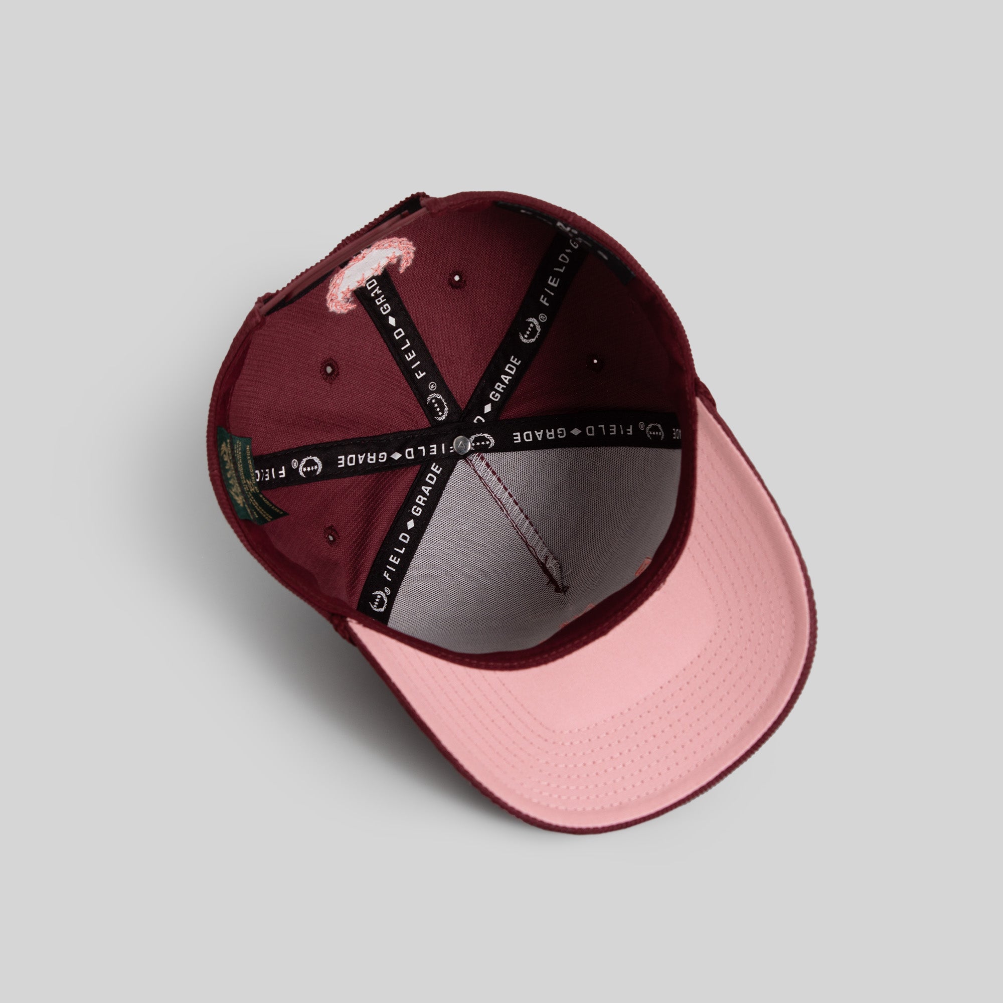 NO F*CKS GIVEN BORDEAUX PINK CORDUROY TRUCKER