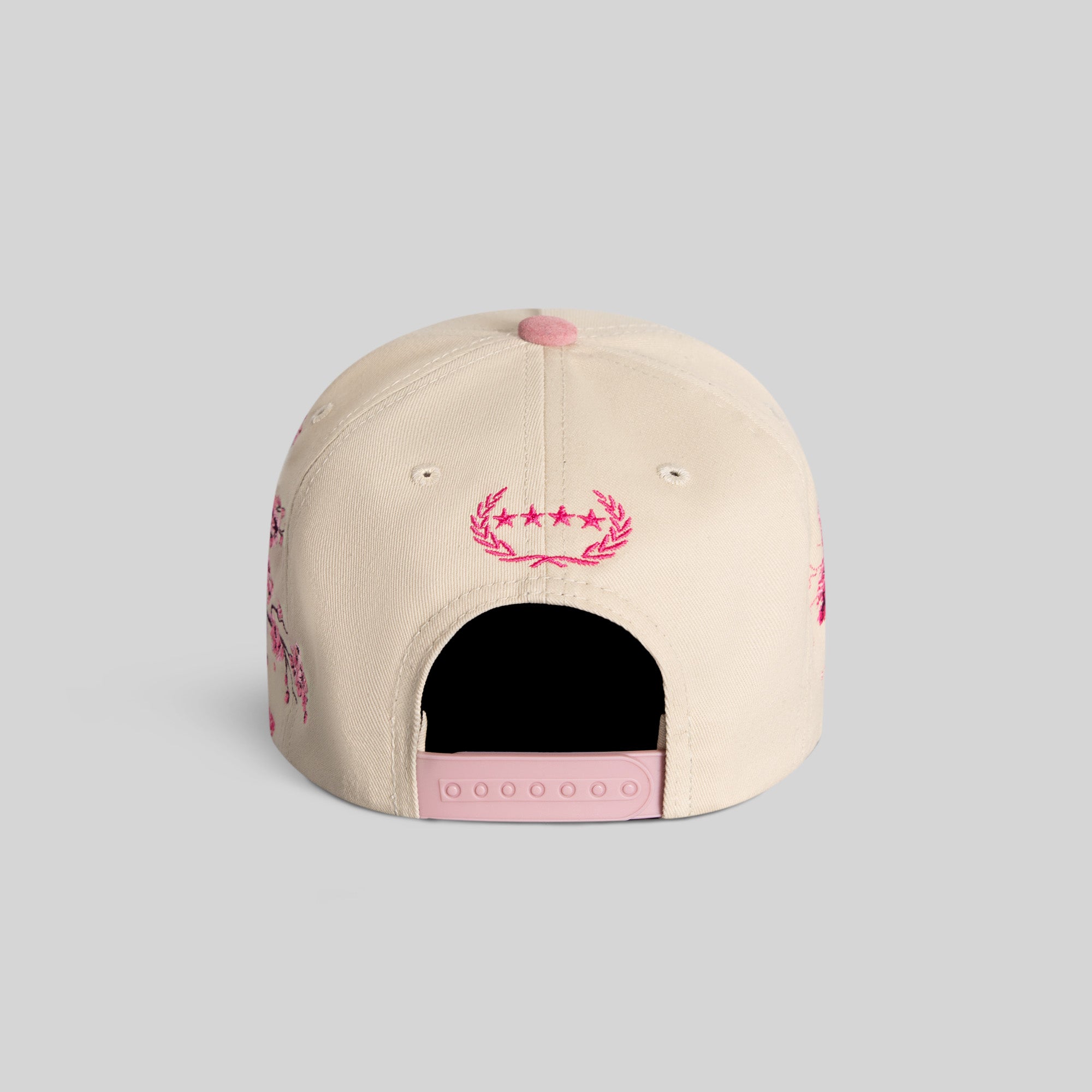 NO F*CKS GIVEN CHERRY BLOSSOM TWILL SUEDE TRUCKER