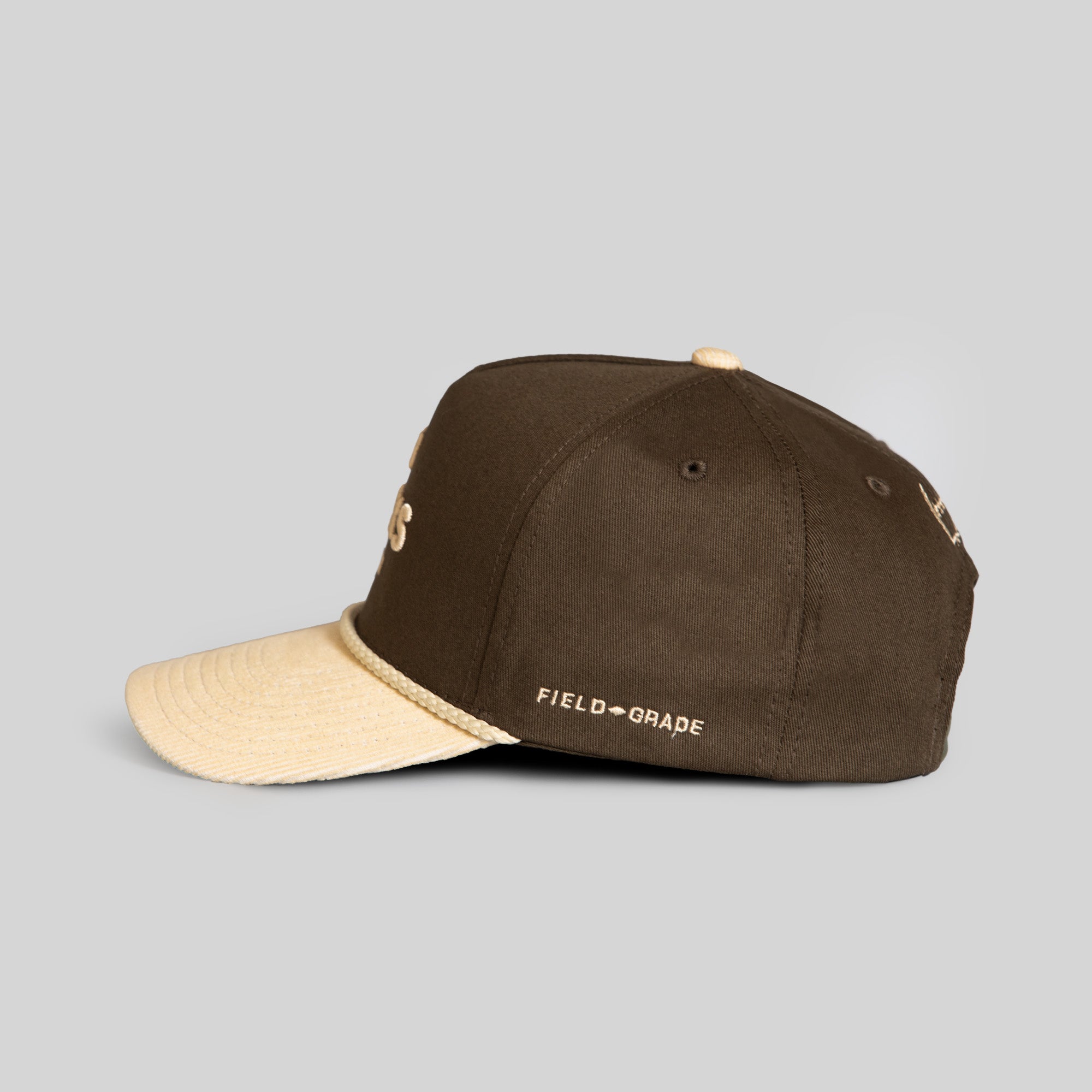 NO F*CKS GIVEN OLIVE SAND TWILL CORDUROY TRUCKER