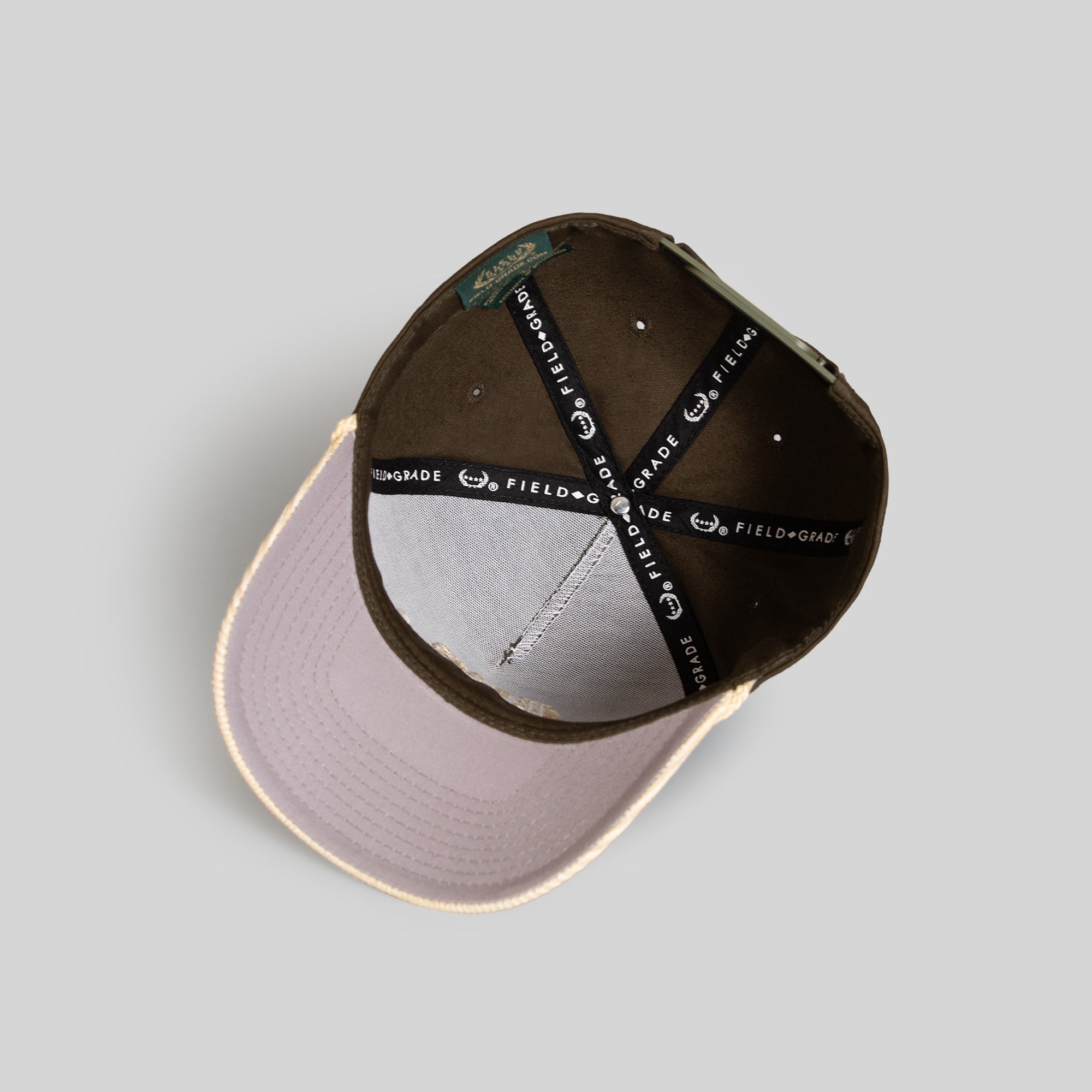 NO F*CKS GIVEN OLIVE SAND TWILL CORDUROY TRUCKER