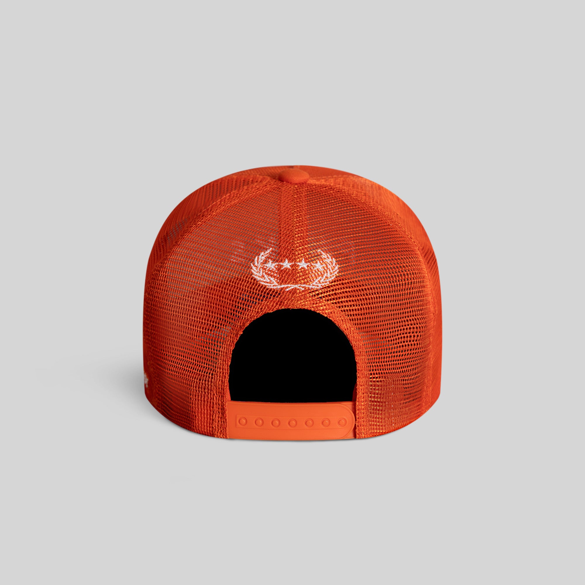 NO F*CKS GIVEN ORANGE MESH CROWN TRUCKER