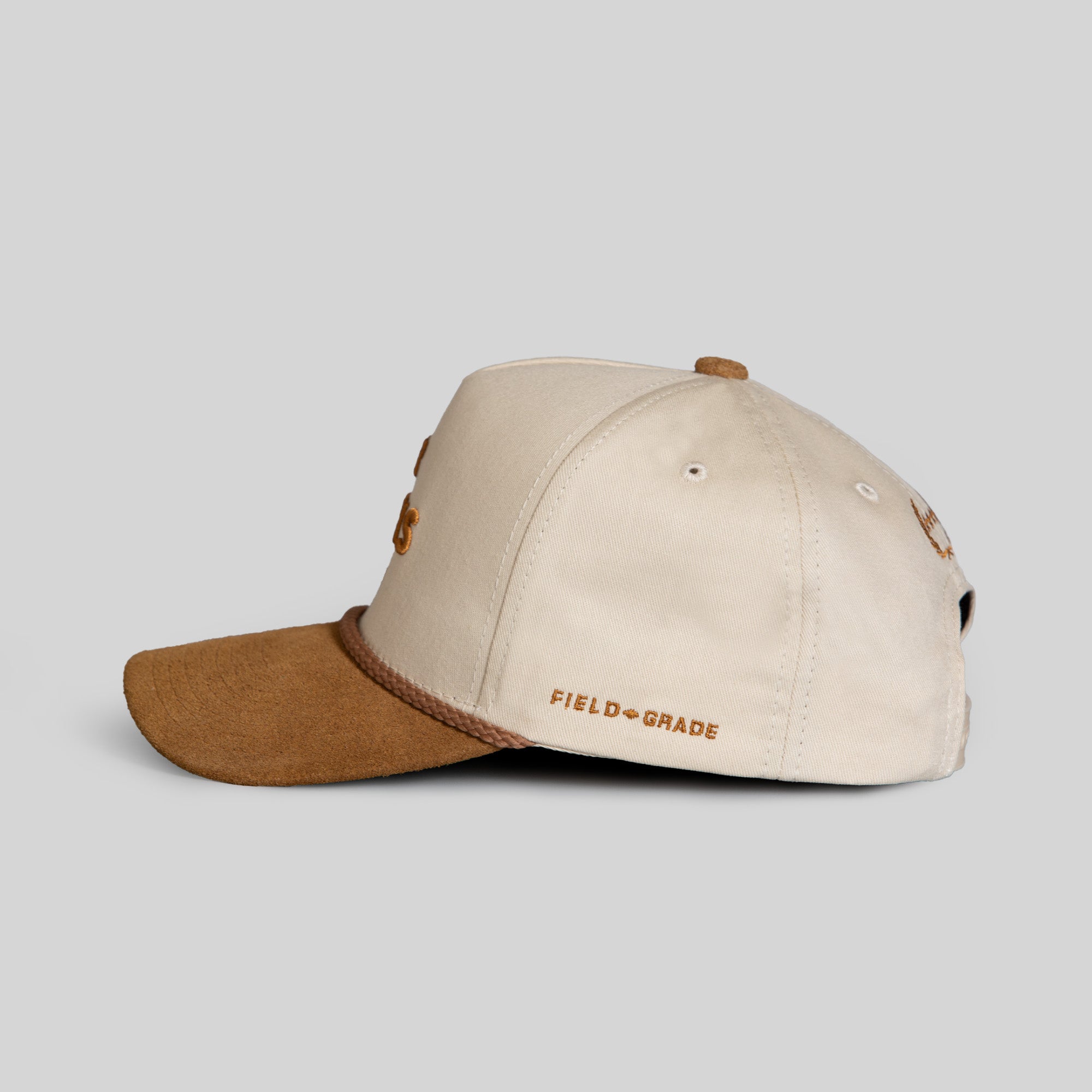 NO F*CKS GIVEN SAND WHEAT TWILL SUEDE TRUCKER