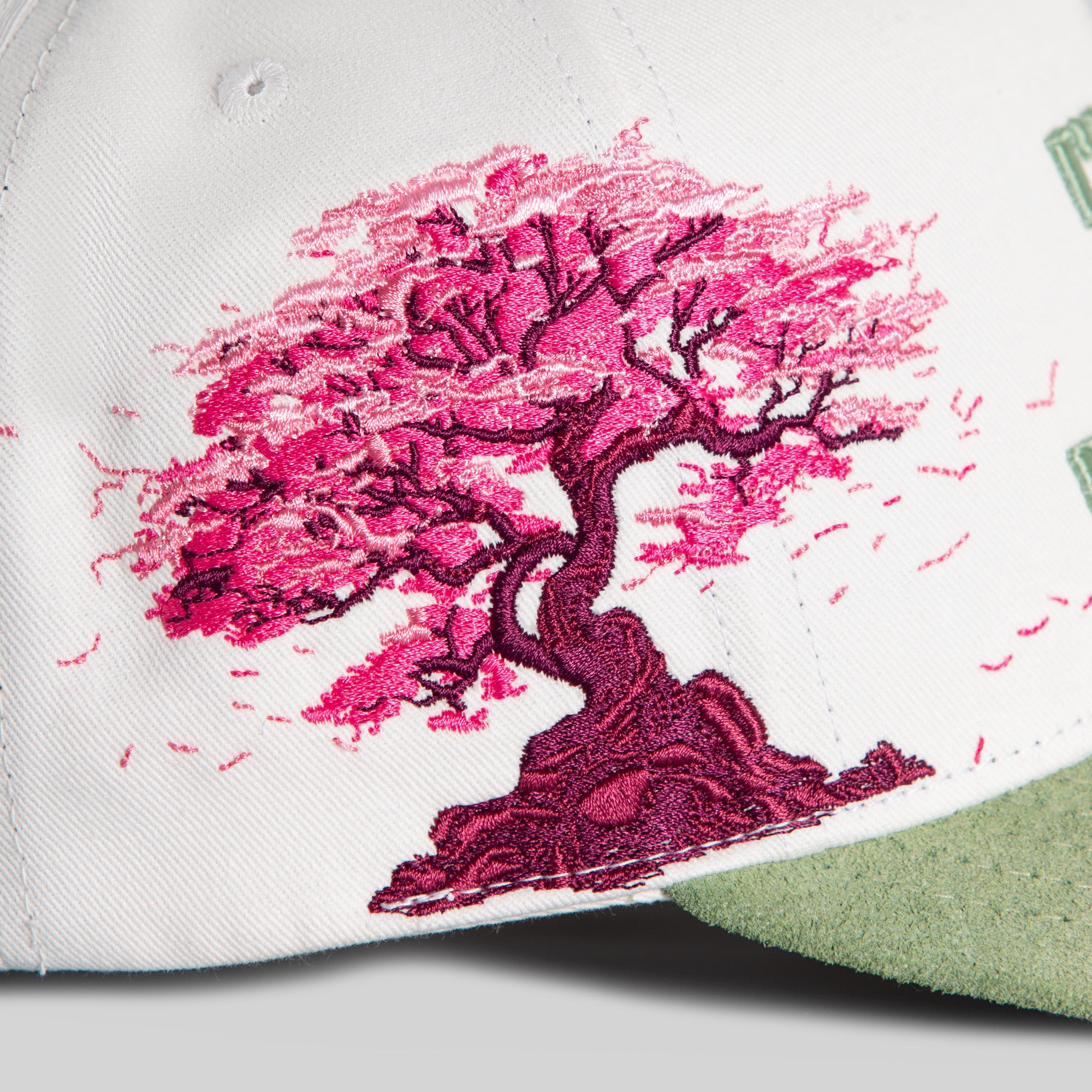 I'M NOT FOR EVERYBODY CHERRY BLOSSOM TWILL SUEDE TRUCKER