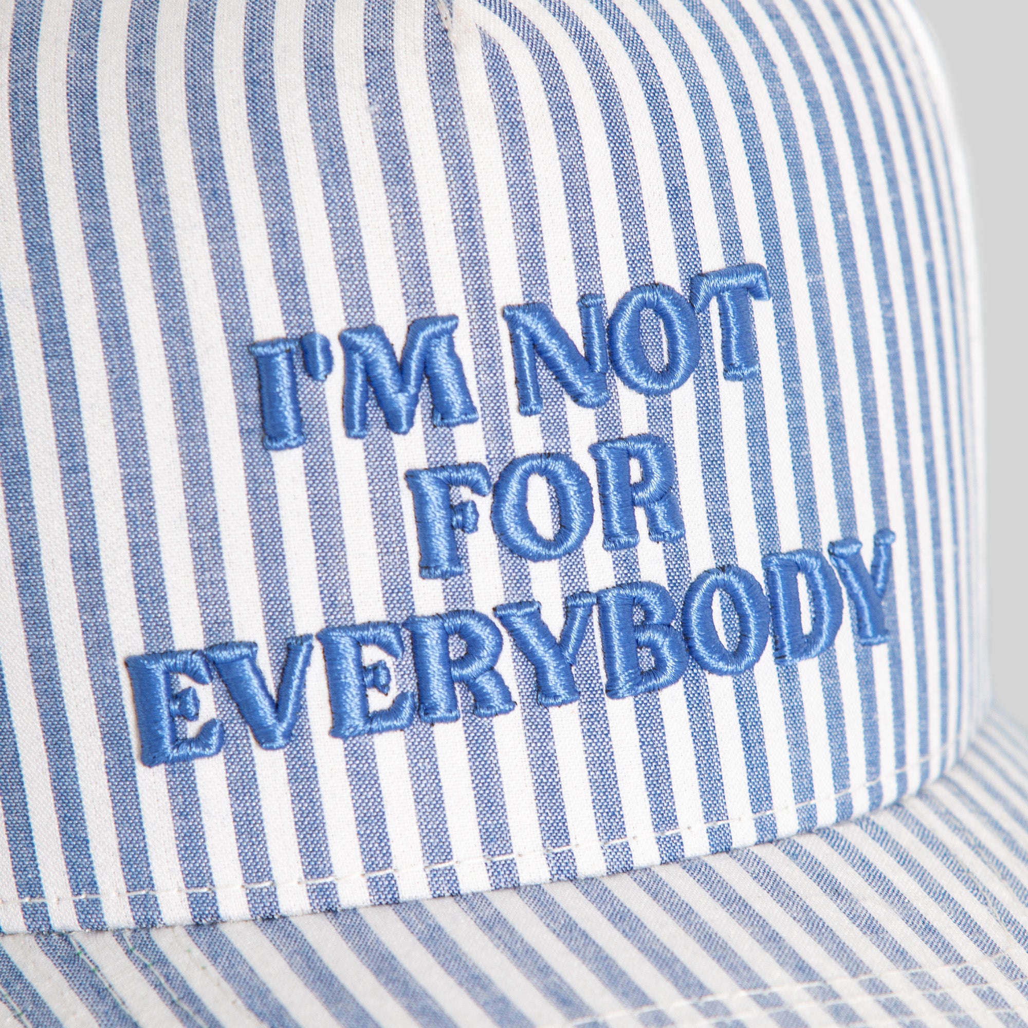 I'M NOT FOR EVERYBODY SEERSUCKER TRUCKER