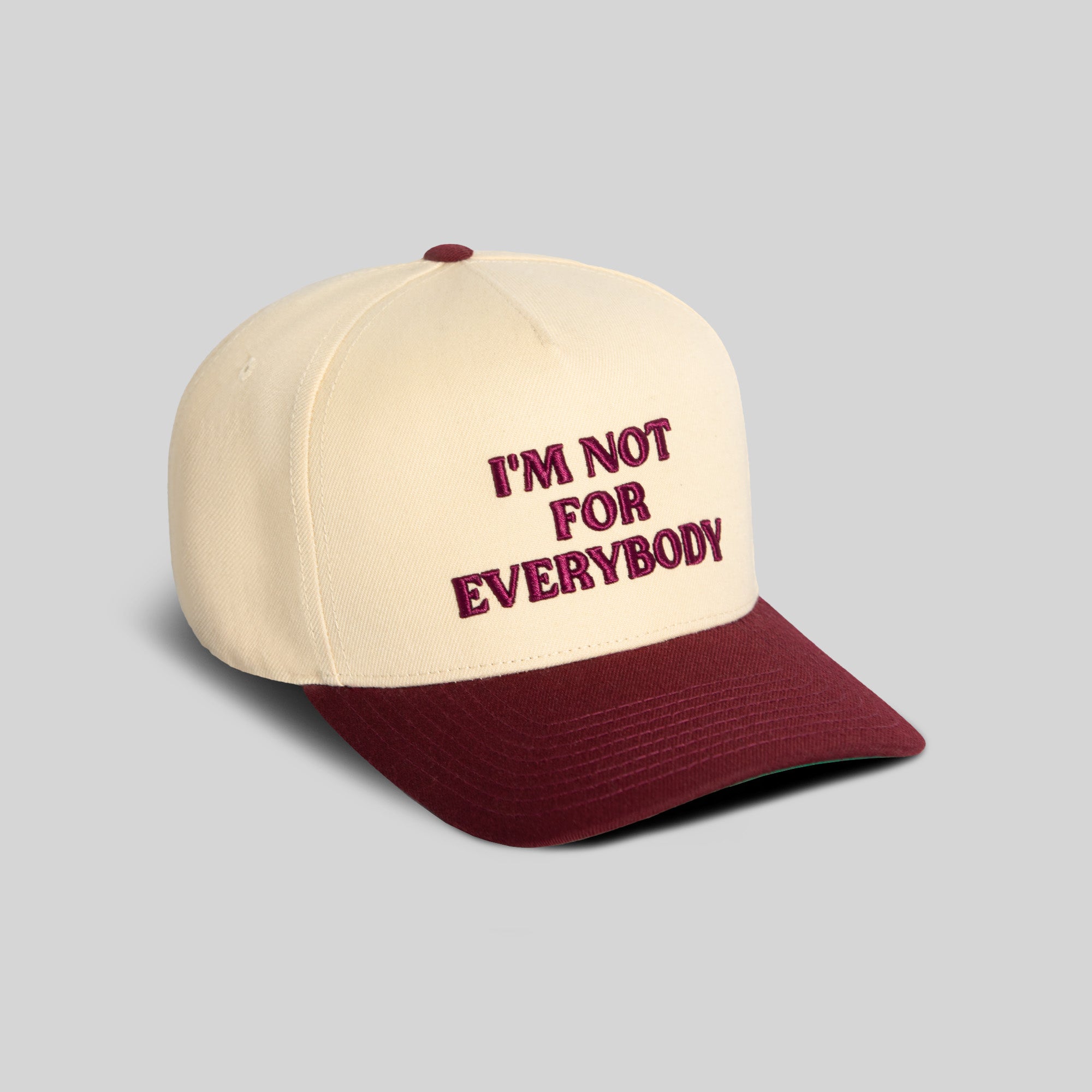 NOT FOR EVERYBODY SAND BORDEAUX WOOL TRUCKER