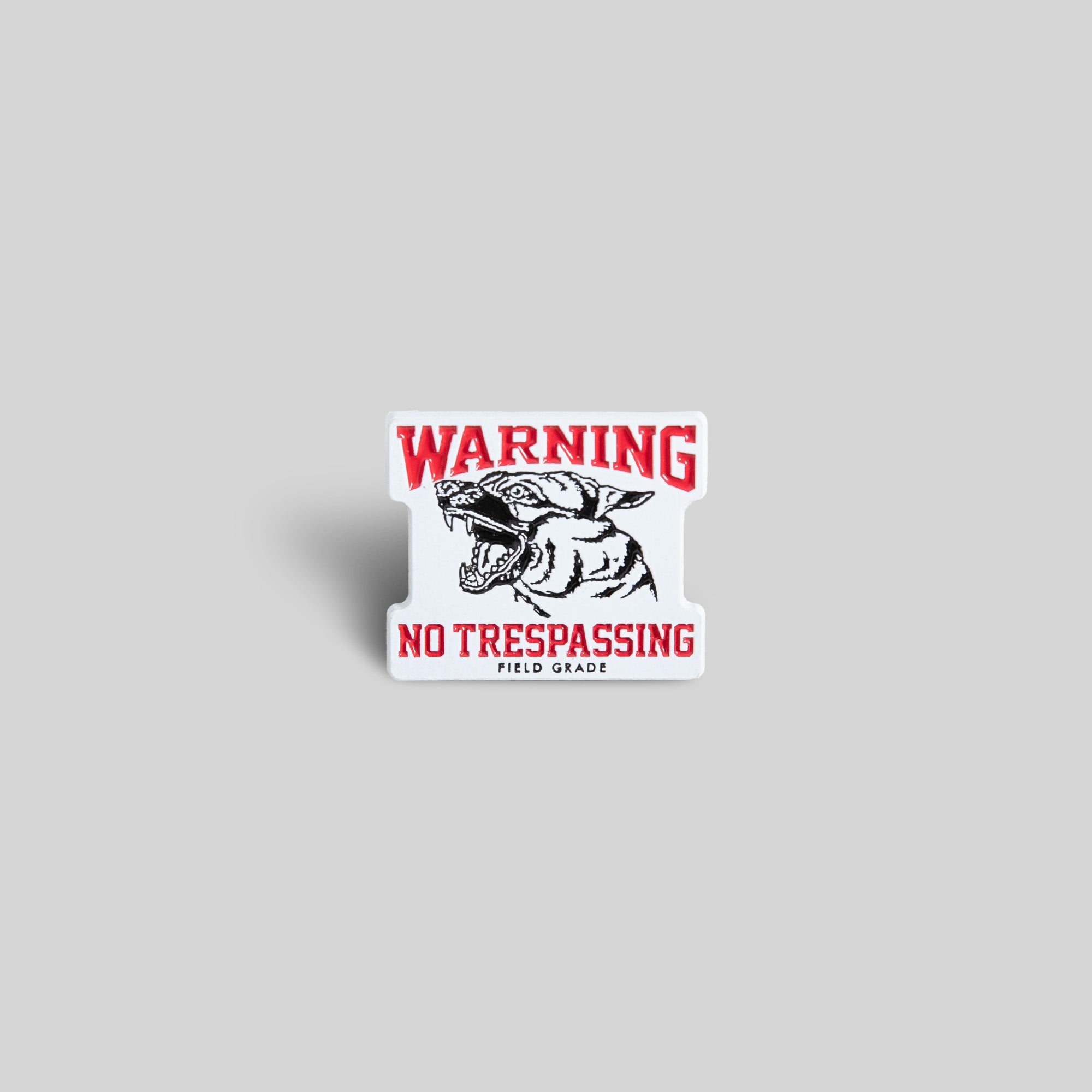 NO TRESPASSING LOCKING CLUTCH PIN