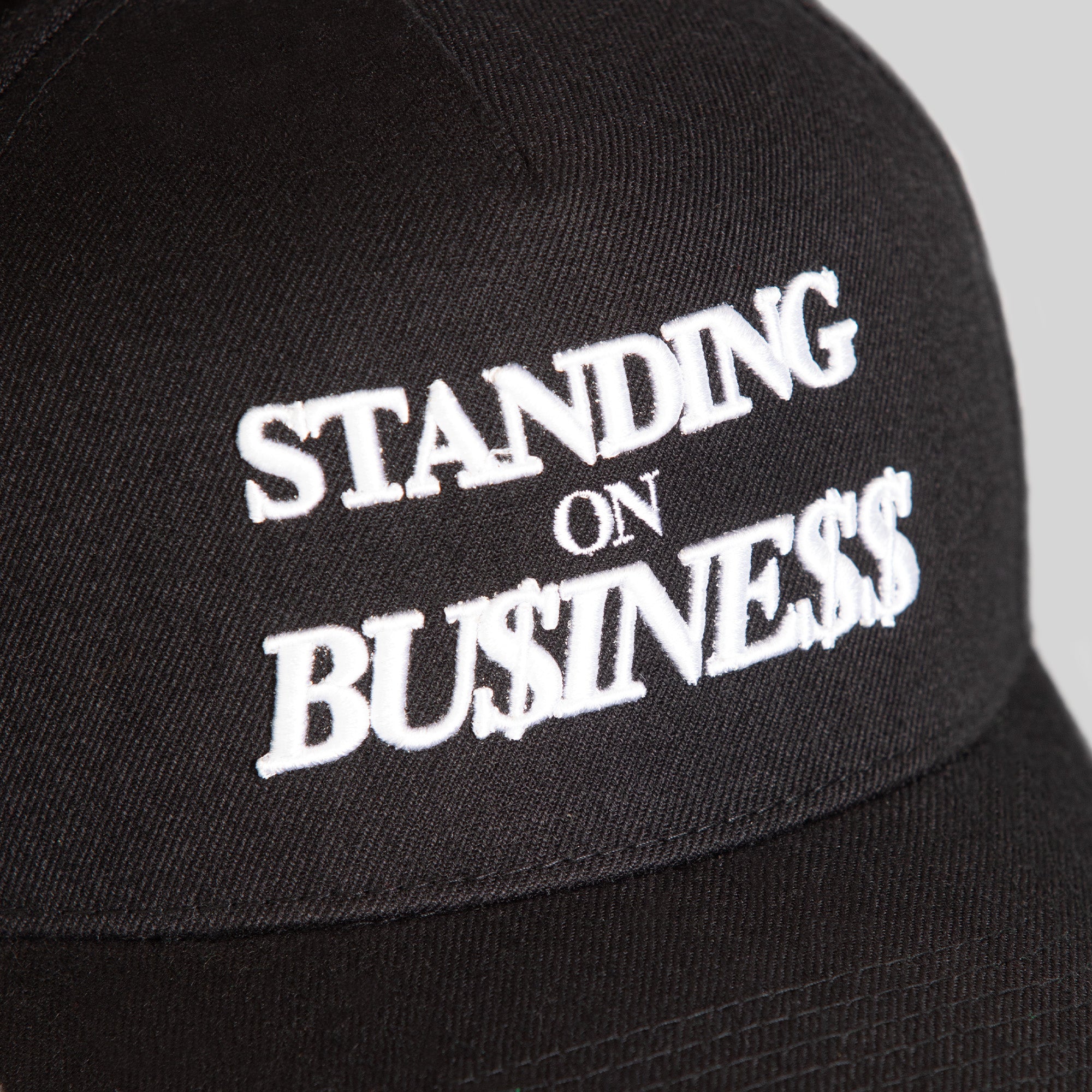 ON BUSINESS BLACK TRUCKER HAT