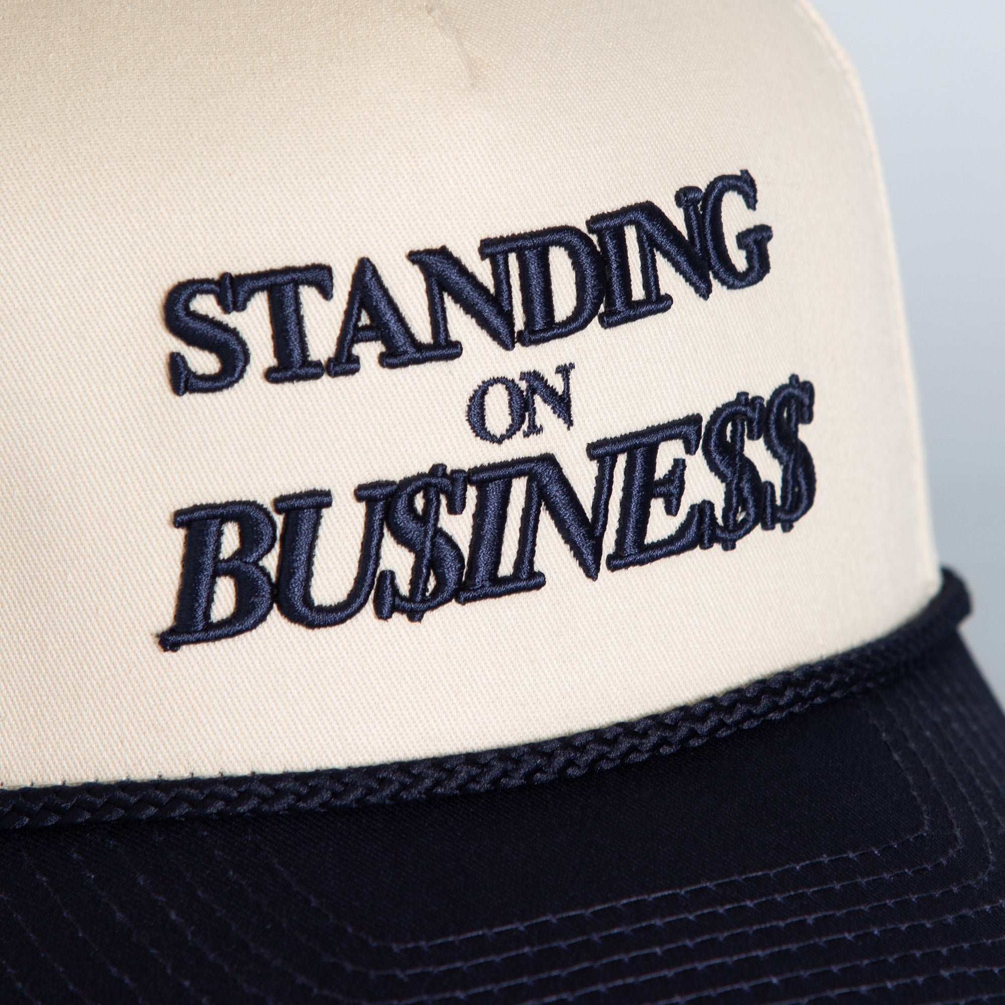 ON BUSINESS SAND DEEP NAVY TWILL TRUCKER