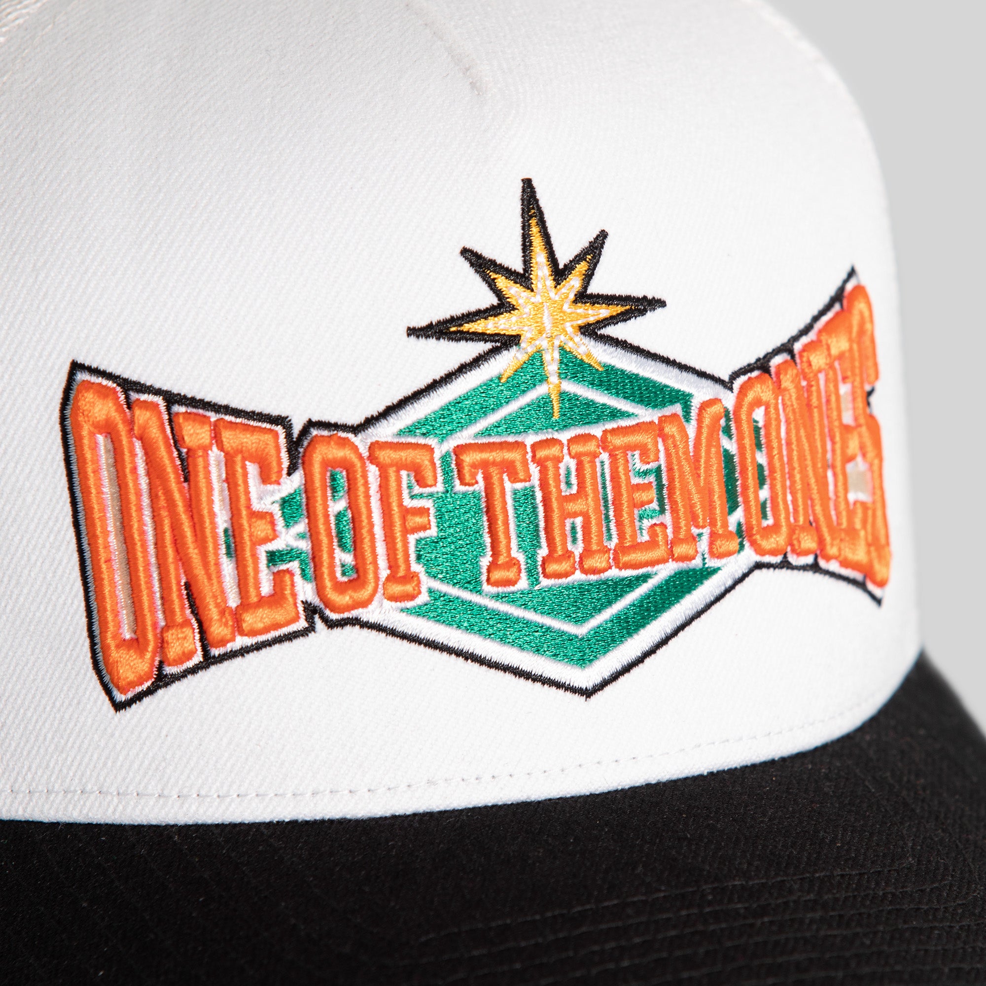 ONE OF THEM ONES SAND BLACK WOOL MESH TRUCKER