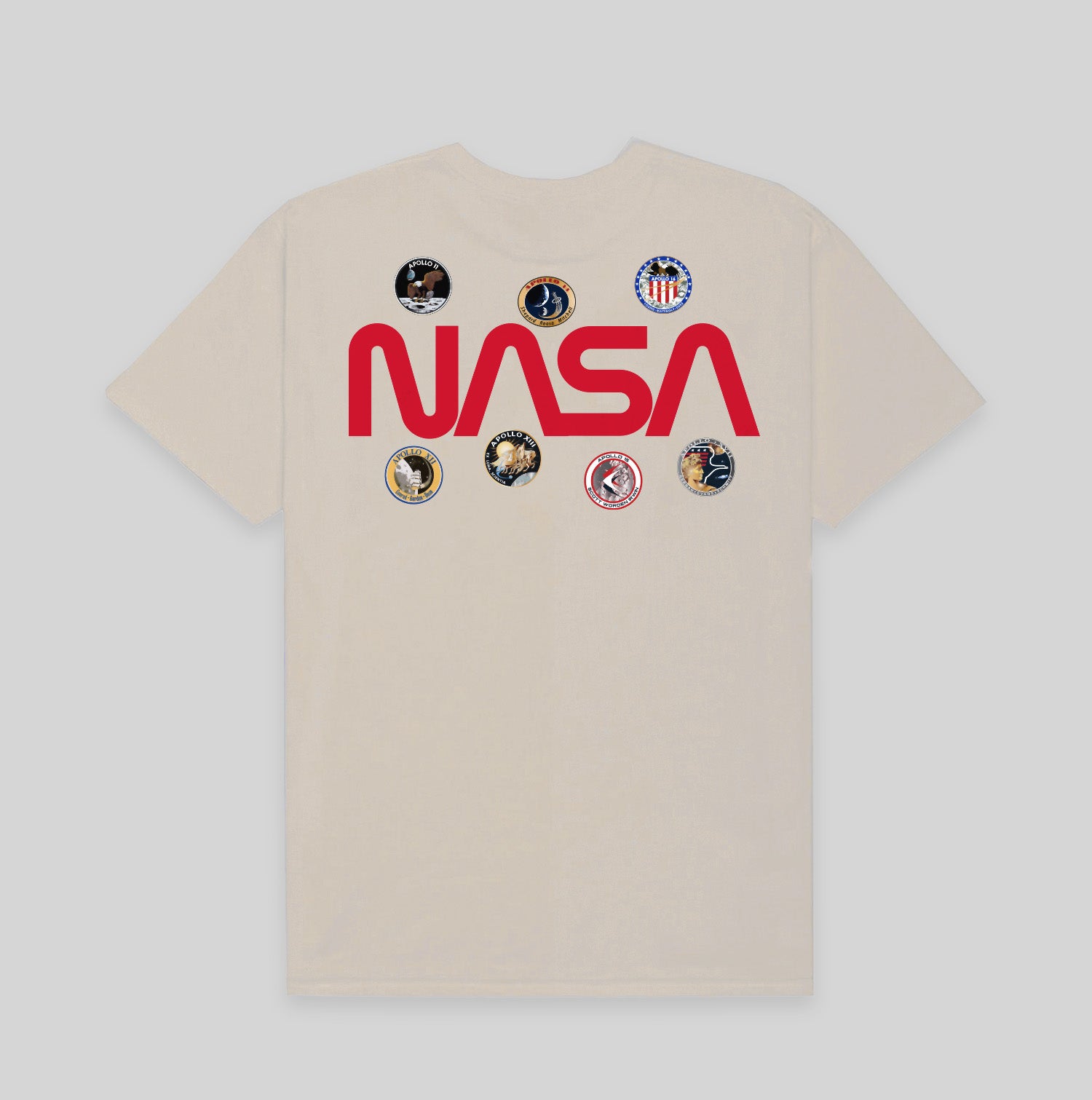 SKYLAB NASA MISSION PATCHES SAND COTTON TEE