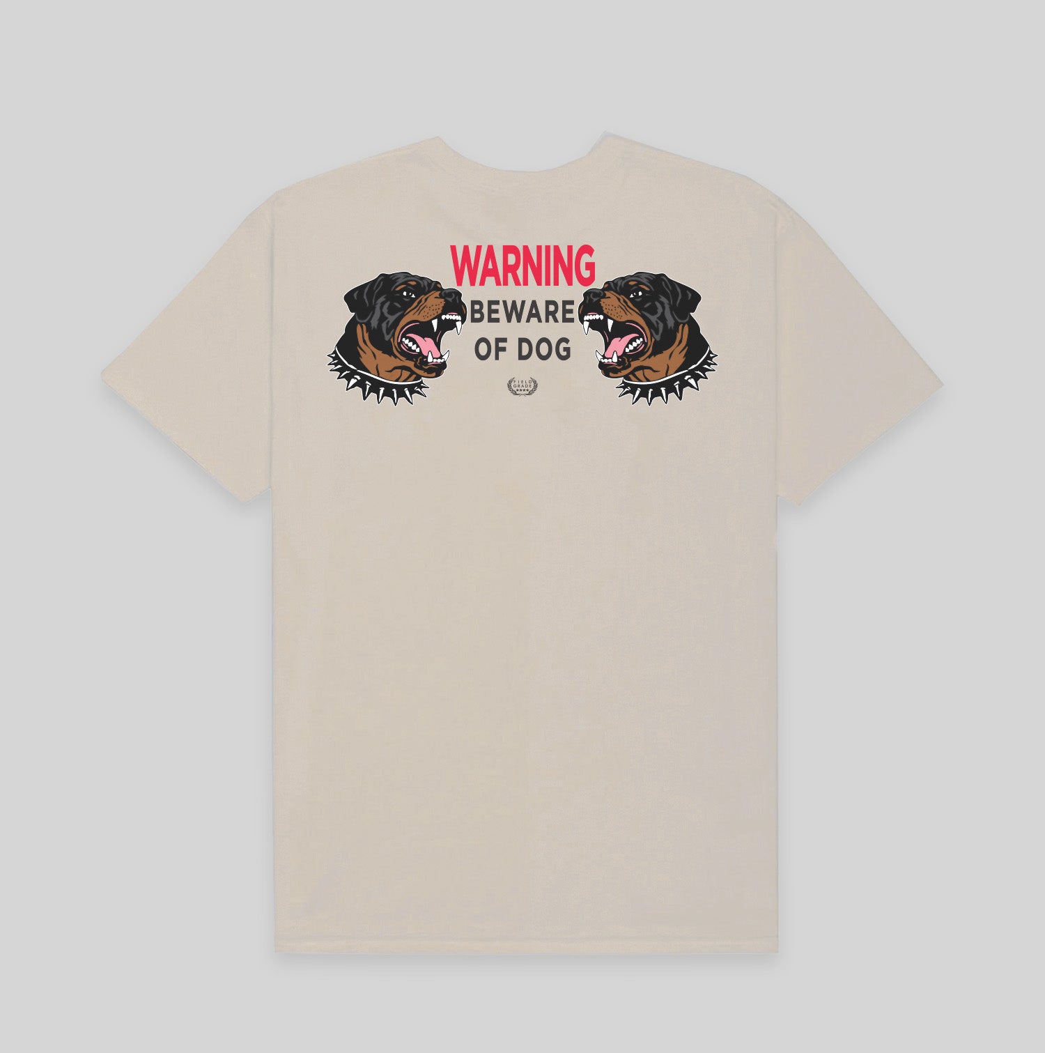 BEWARE OF ROTTY SAND COTTON TEE