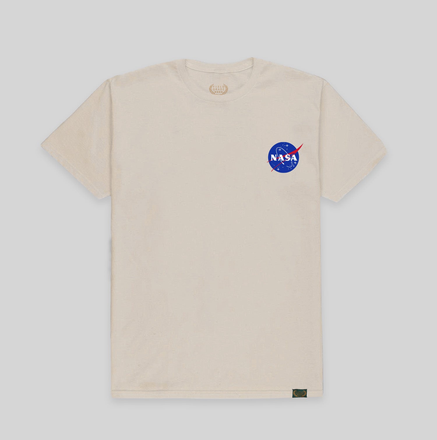 SKYLAB NASA MISSION PATCHES SAND COTTON TEE