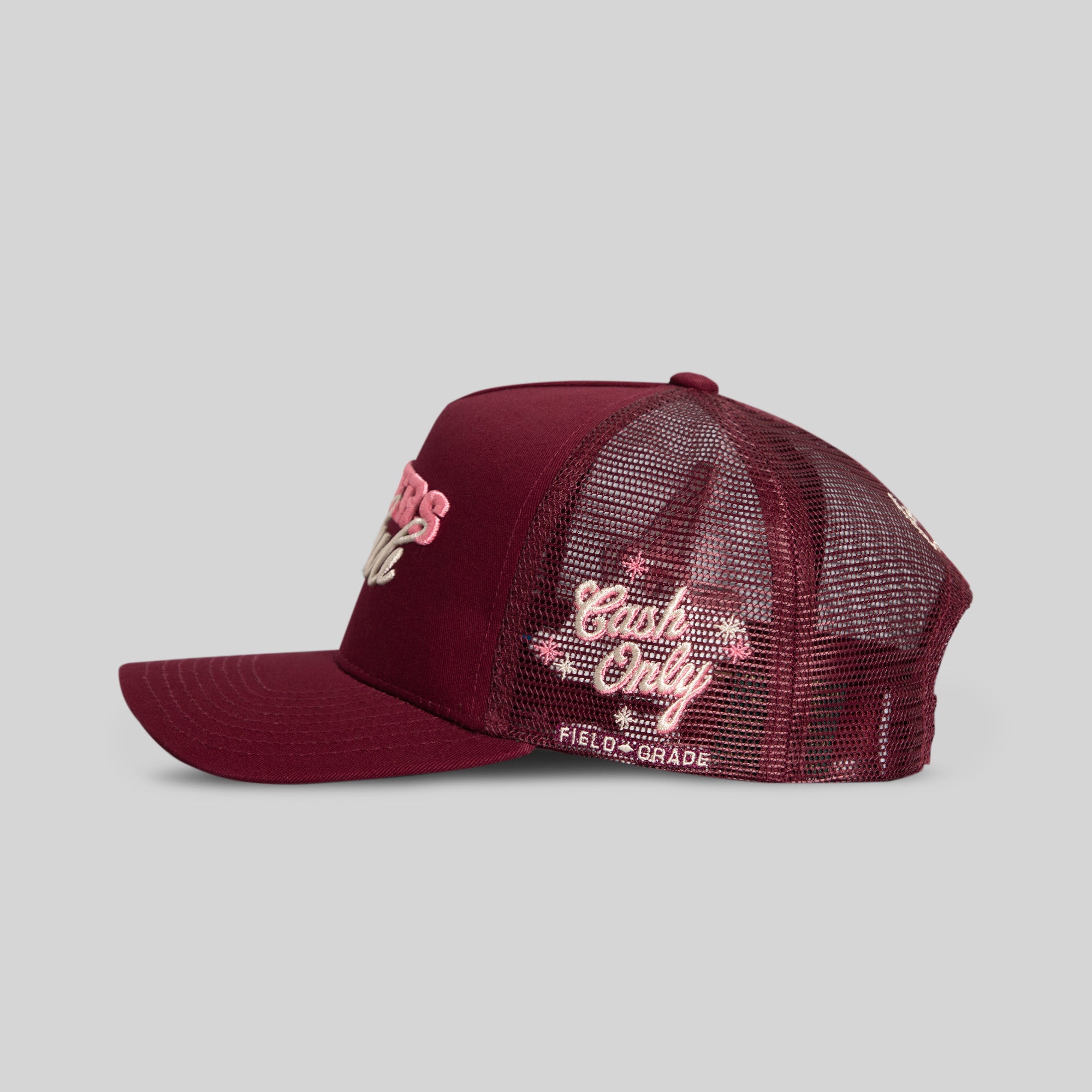 PLAYERS CLUB BORDEAUX TWILL MESH TRUCKER