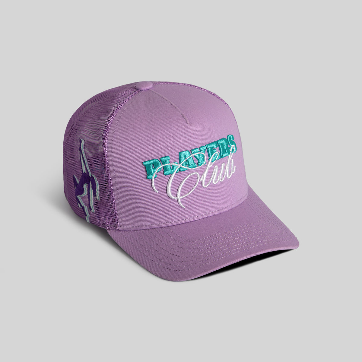 PLAYERS CLUB LILAC TWILL MESH TRUCKER display picture 1