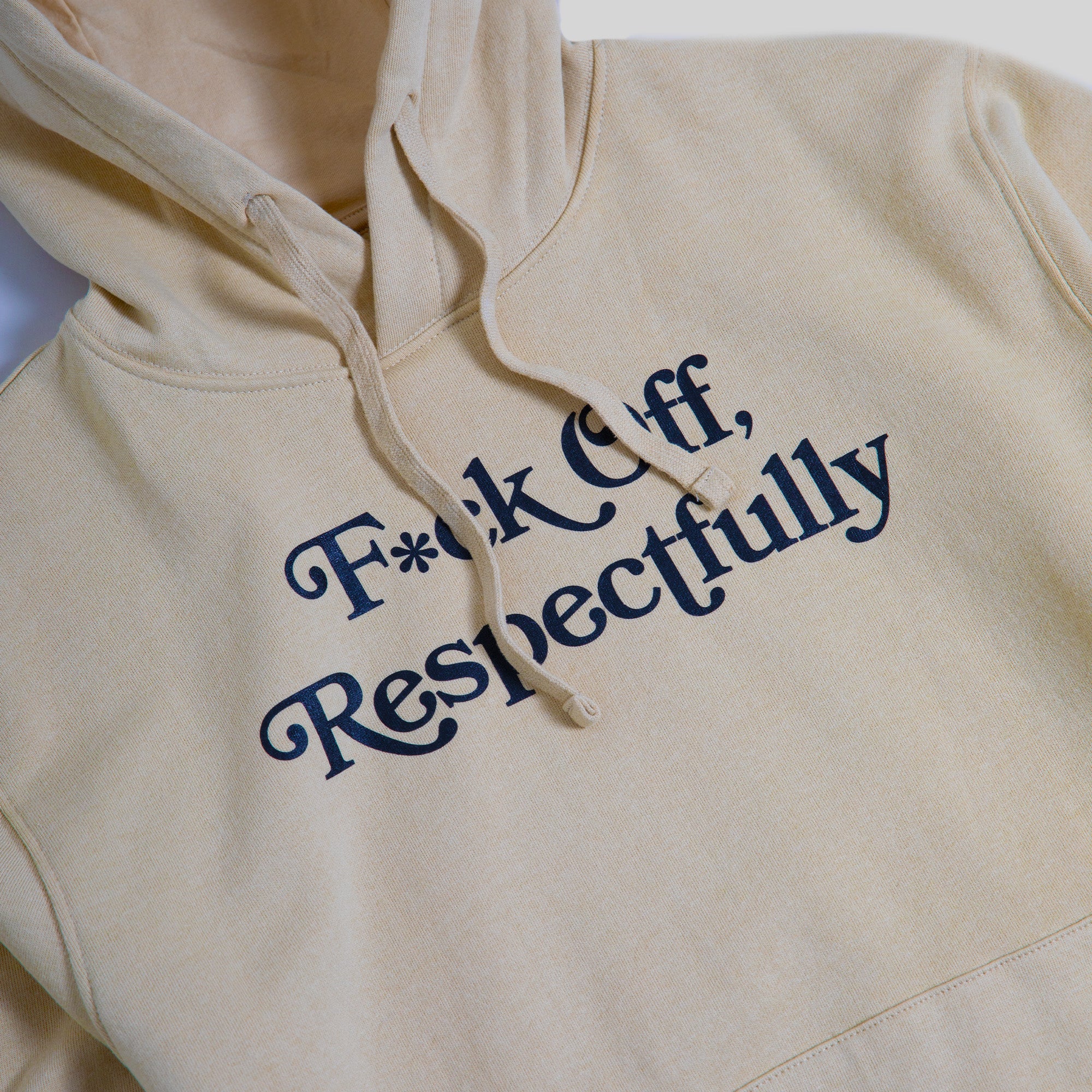 RESPECTFULLY SAND POLY COTTON HOODIE