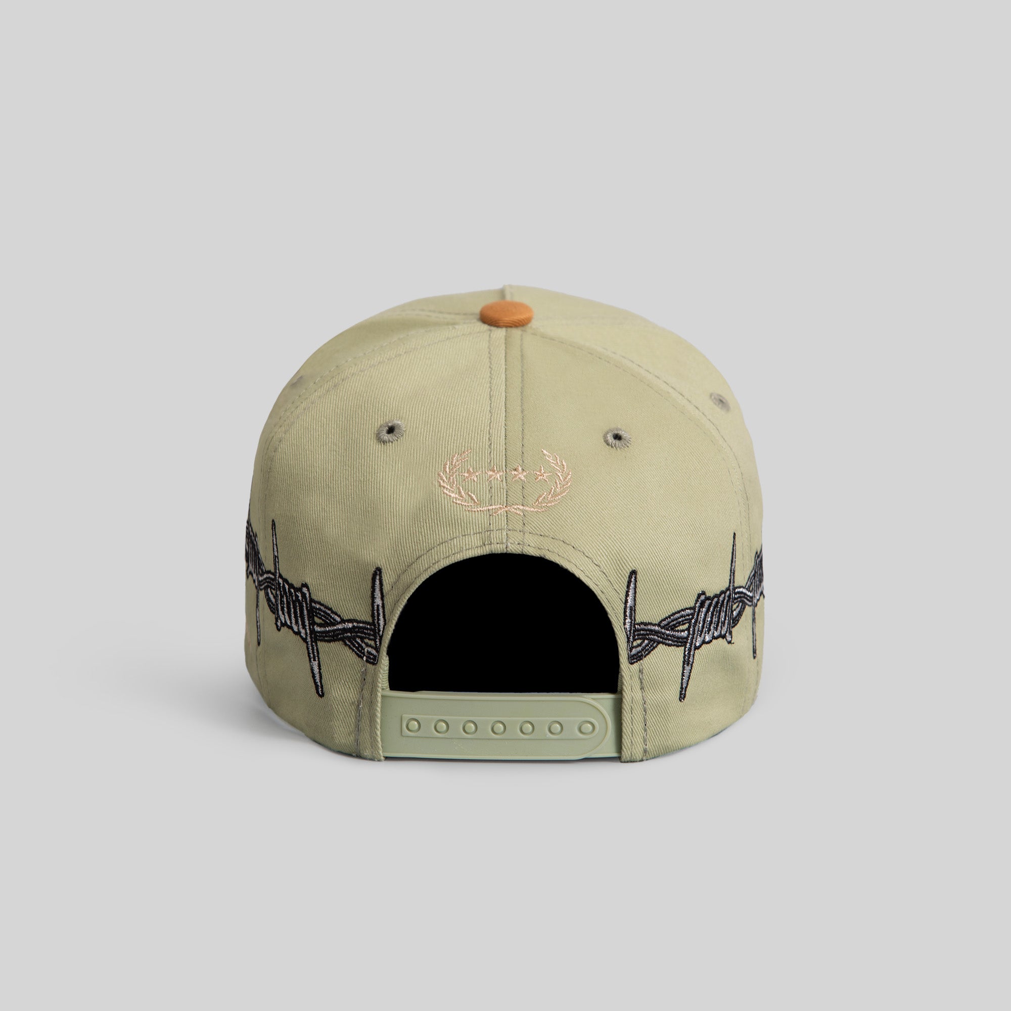 ROAD TO NOWHERE BARBED WIRE SAGE WHEAT TWILL TRUCKER