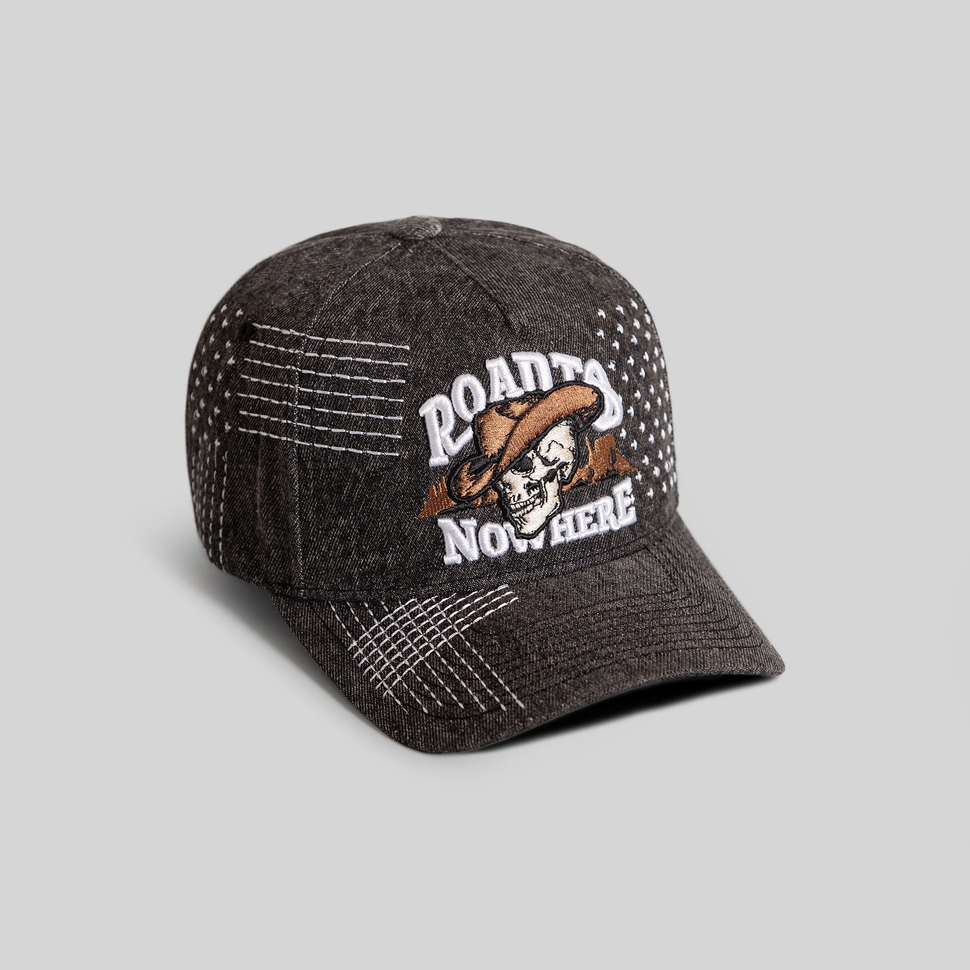 ROAD TO NOWHERE SASHIKO BLACK DENIM TRUCKER