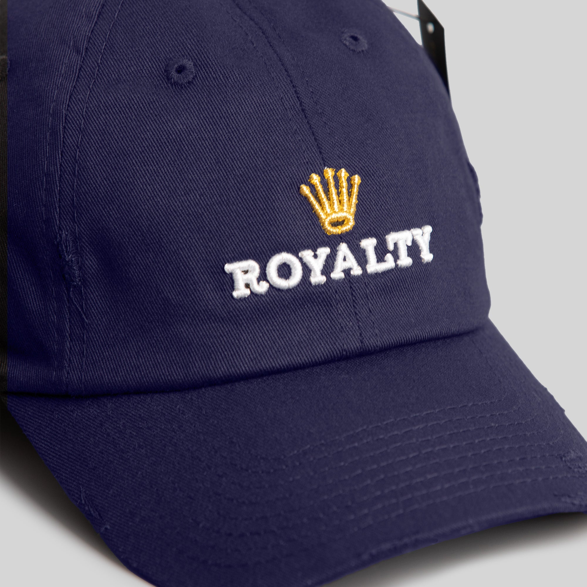 ROYALTY DEEP NAVY DISTRESSED RELAXED FIT HAT
