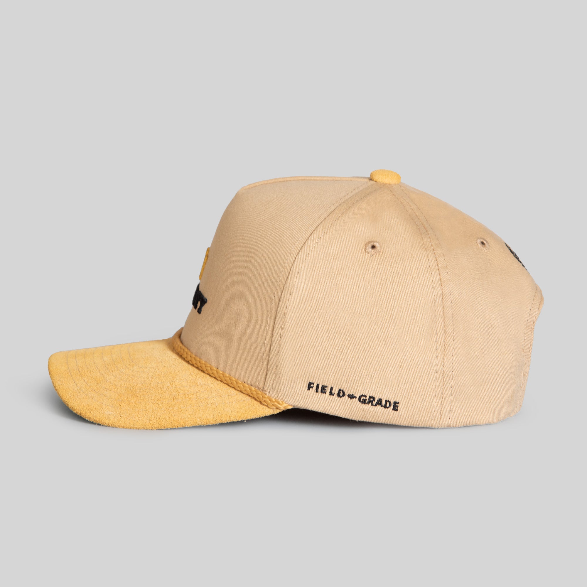 ROYALTY SAND TWILL/SUEDE TRUCKER HAT