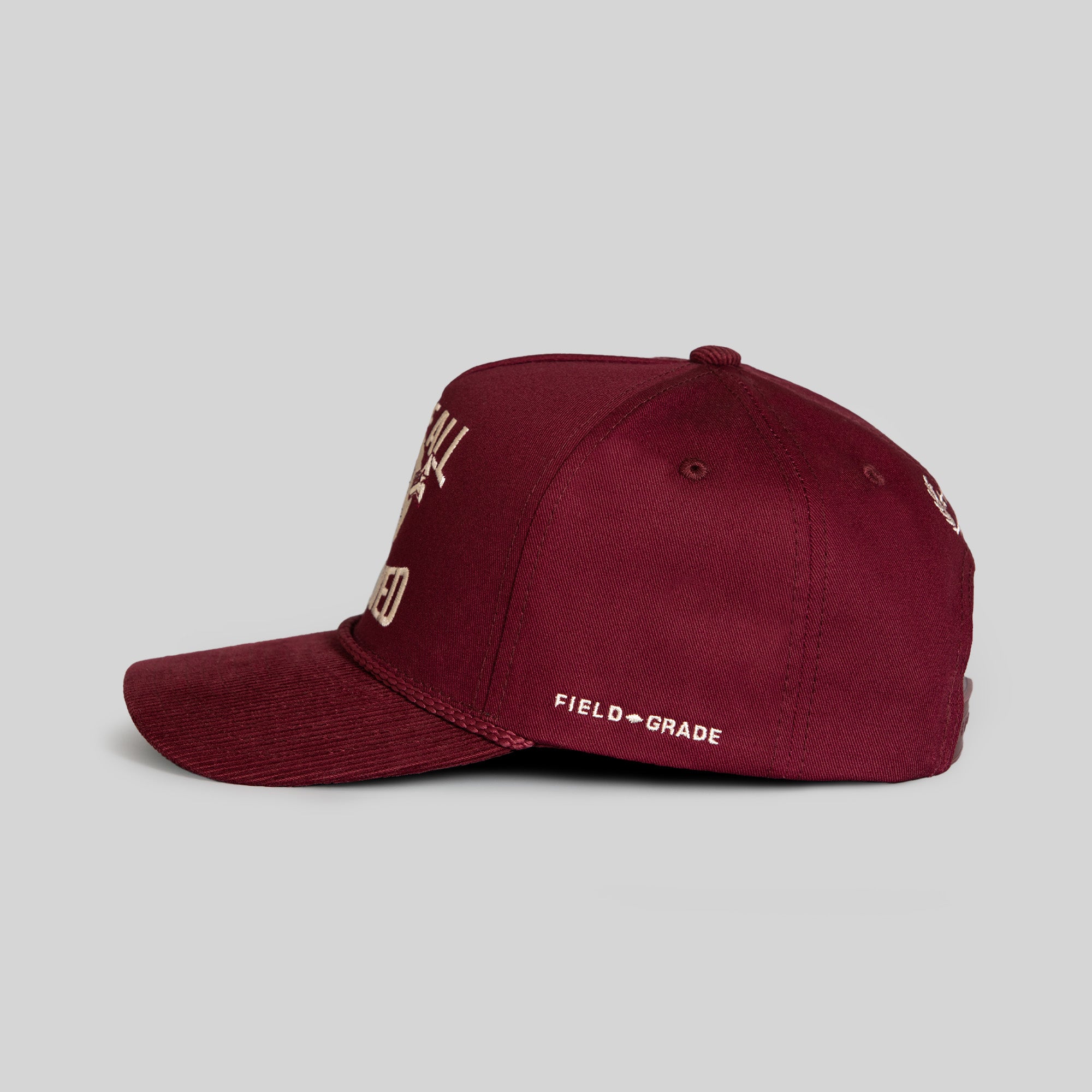 SCREWED UP BORDEAUX TWILL CORDUROY TRUCKER