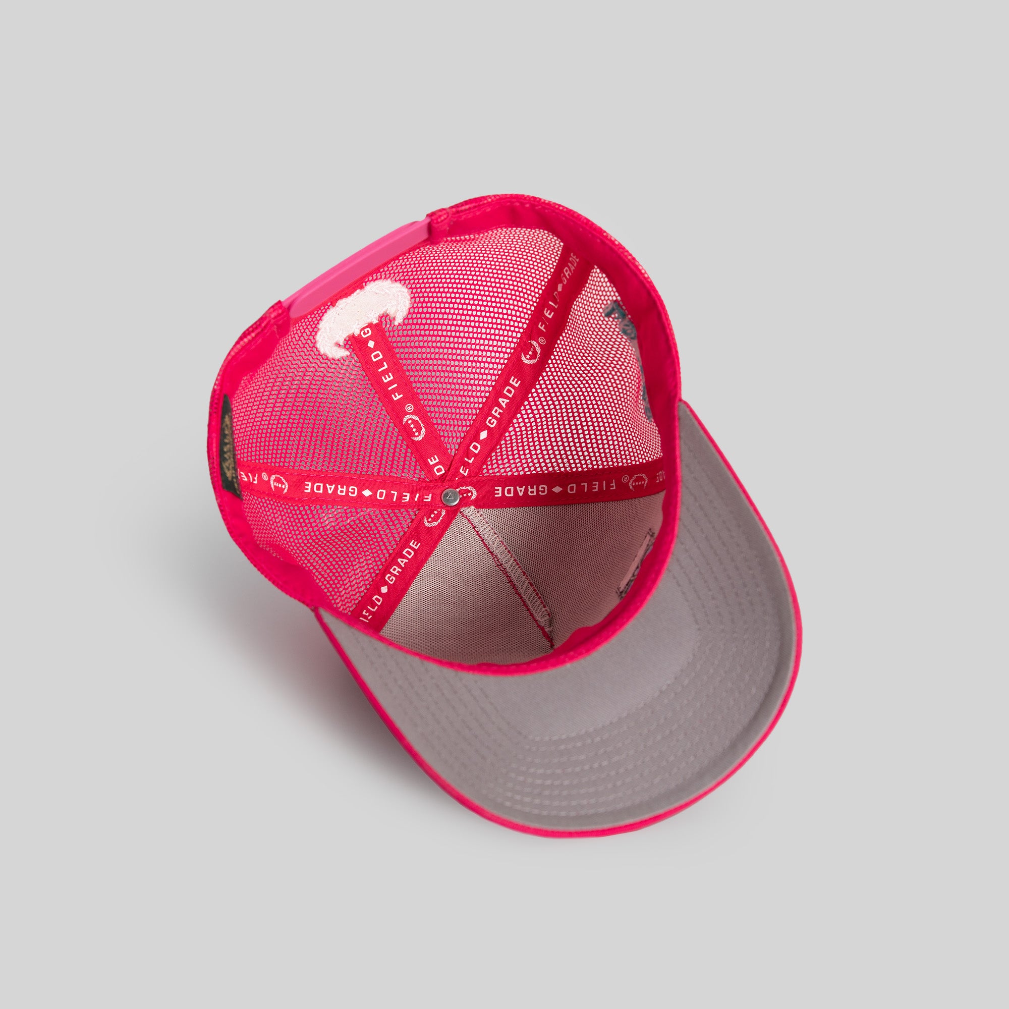 STAY CREATIVE NEON PINK TWILL MESH TRUCKER