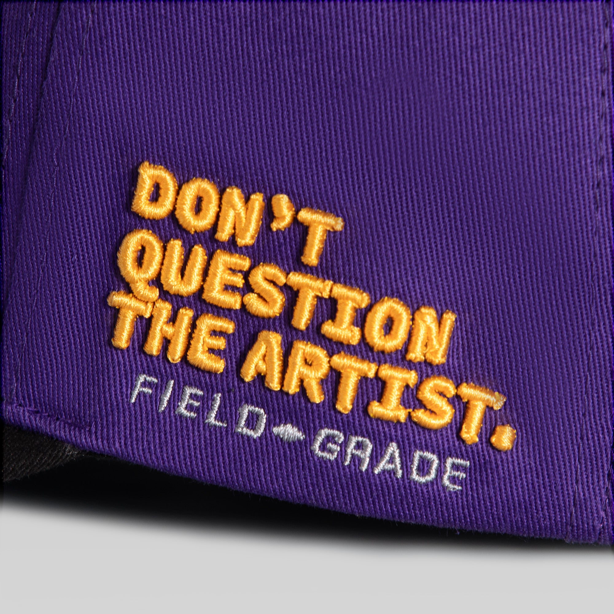 STAY CREATIVE PURPLE BLACK WOOL TRUCKER