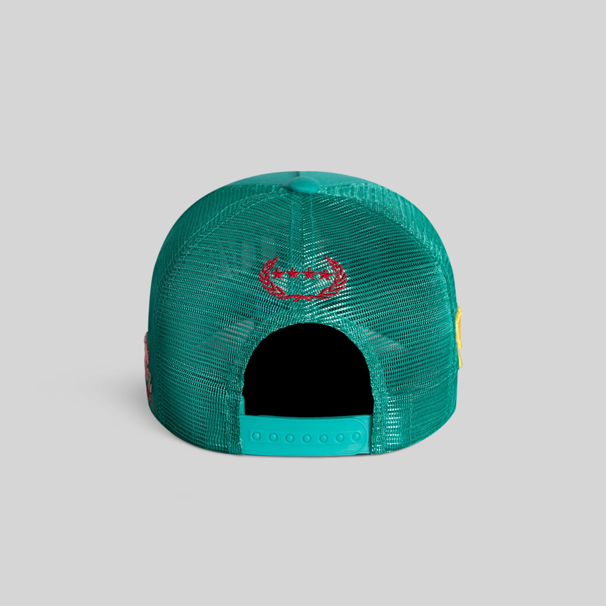 STAY CREATIVE TEAL TWILL MESH TRUCKER
