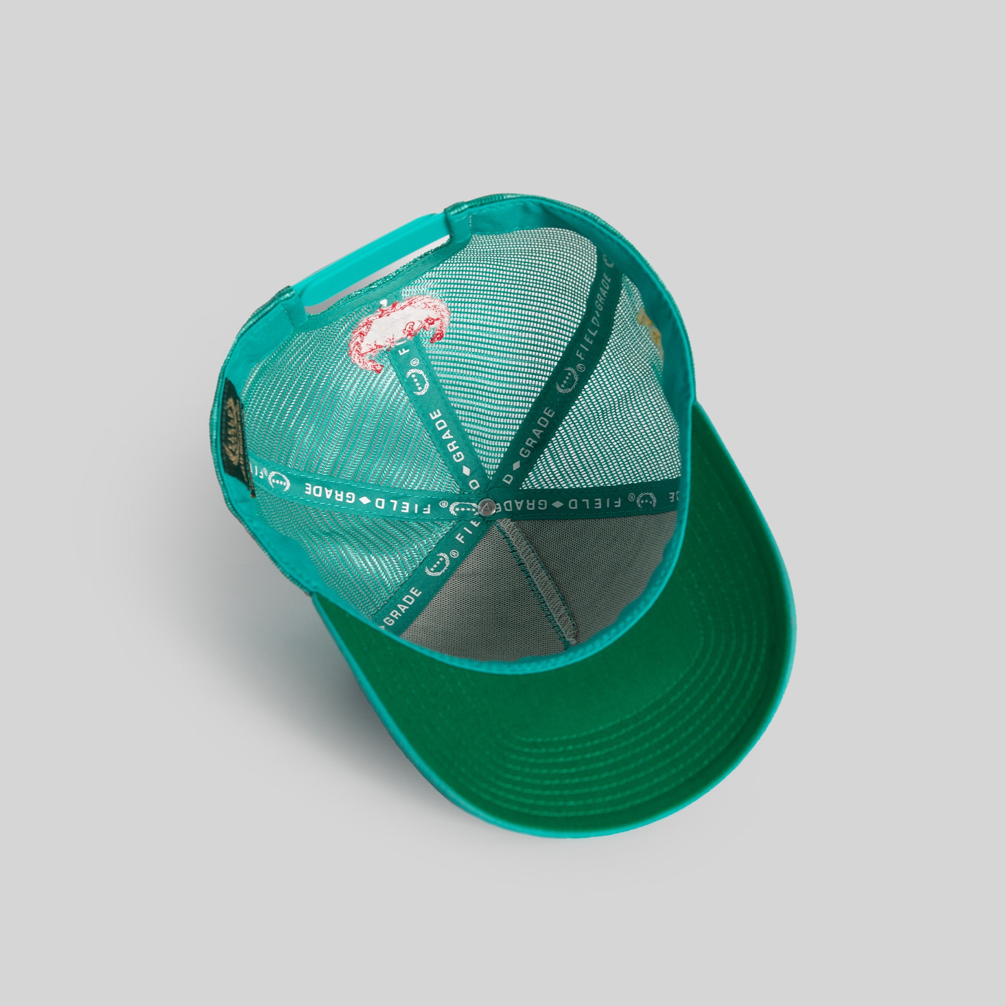STAY CREATIVE TEAL TWILL MESH TRUCKER