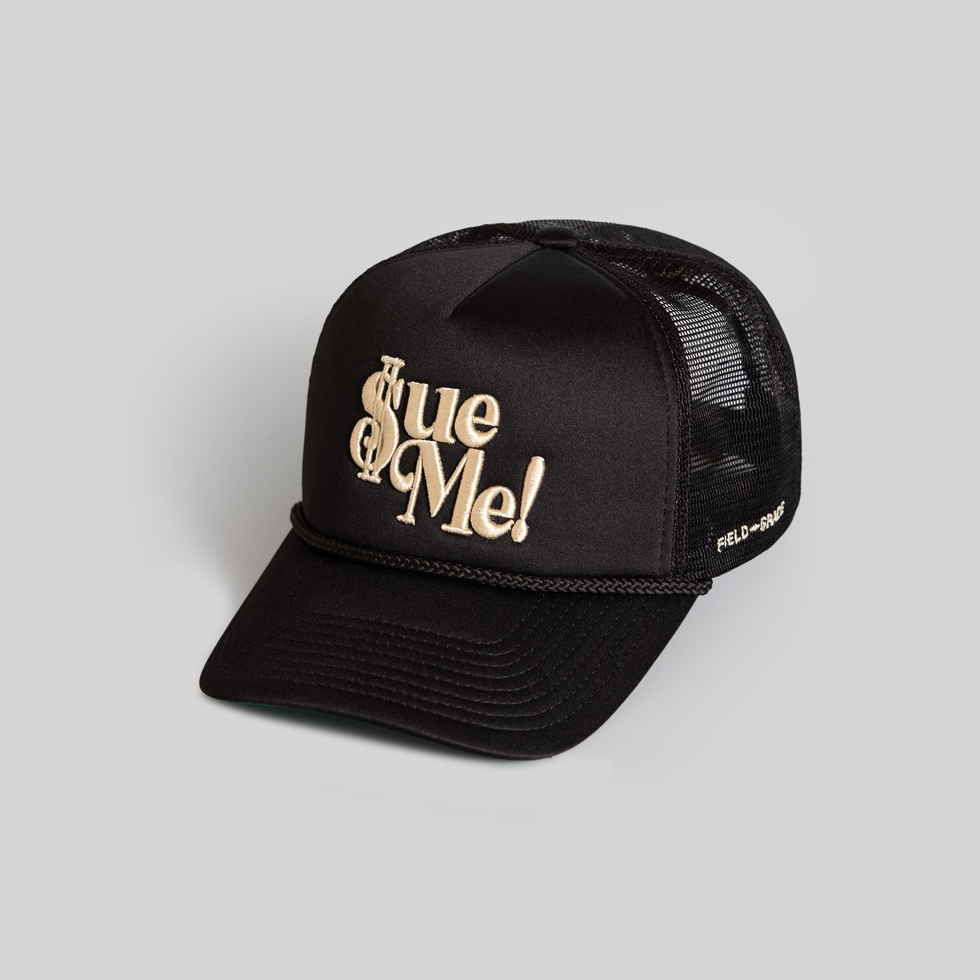 SUE ME BLACK FOAM TRUCKER