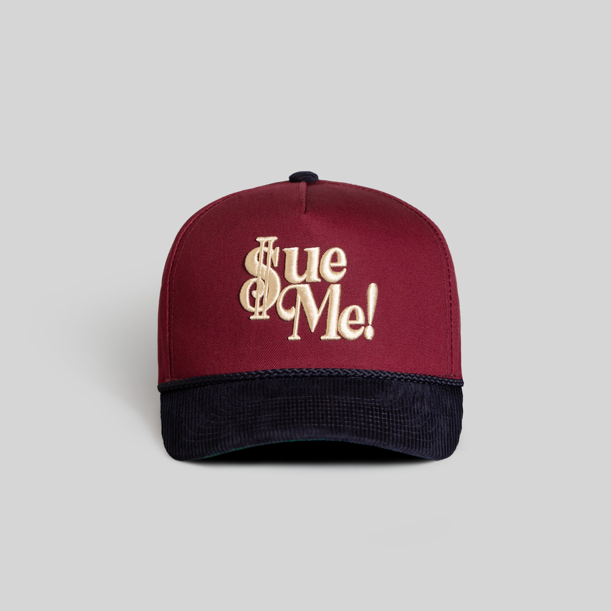 SUE ME BORDEAUX DEEP NAVY TWILL CORDUROY TRUCKER