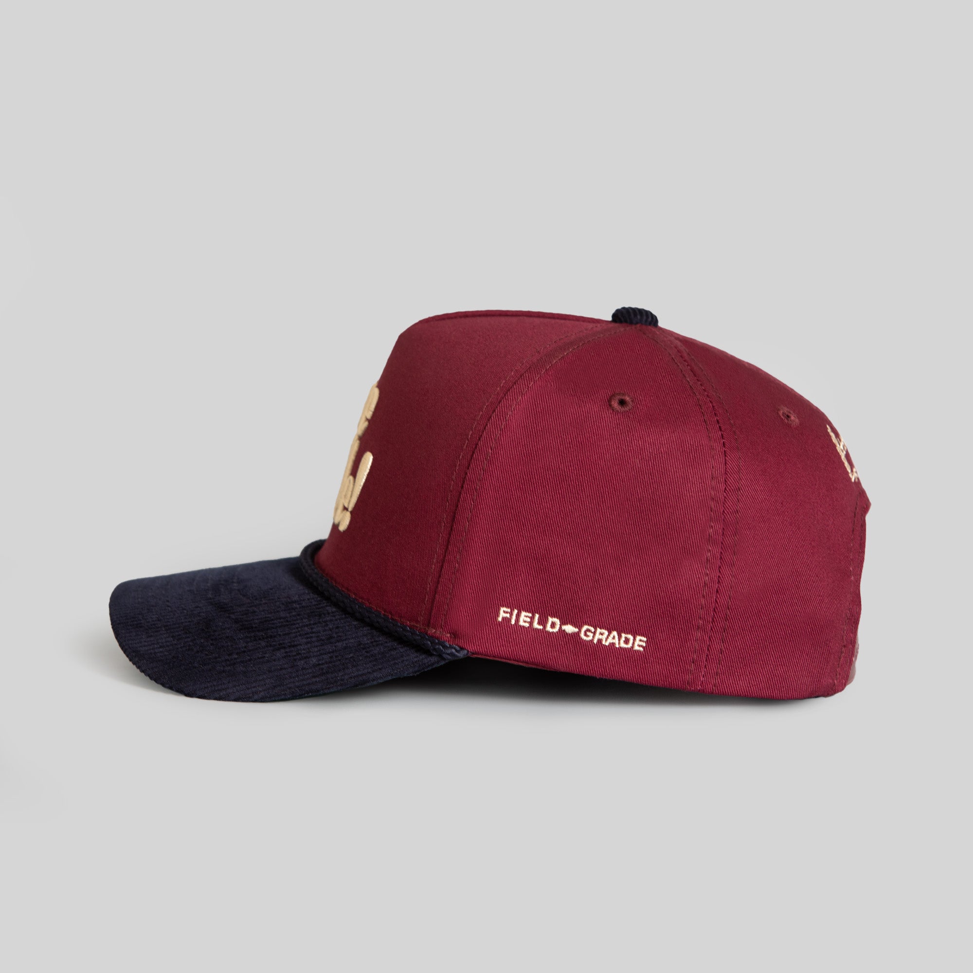 SUE ME BORDEAUX DEEP NAVY TWILL CORDUROY TRUCKER