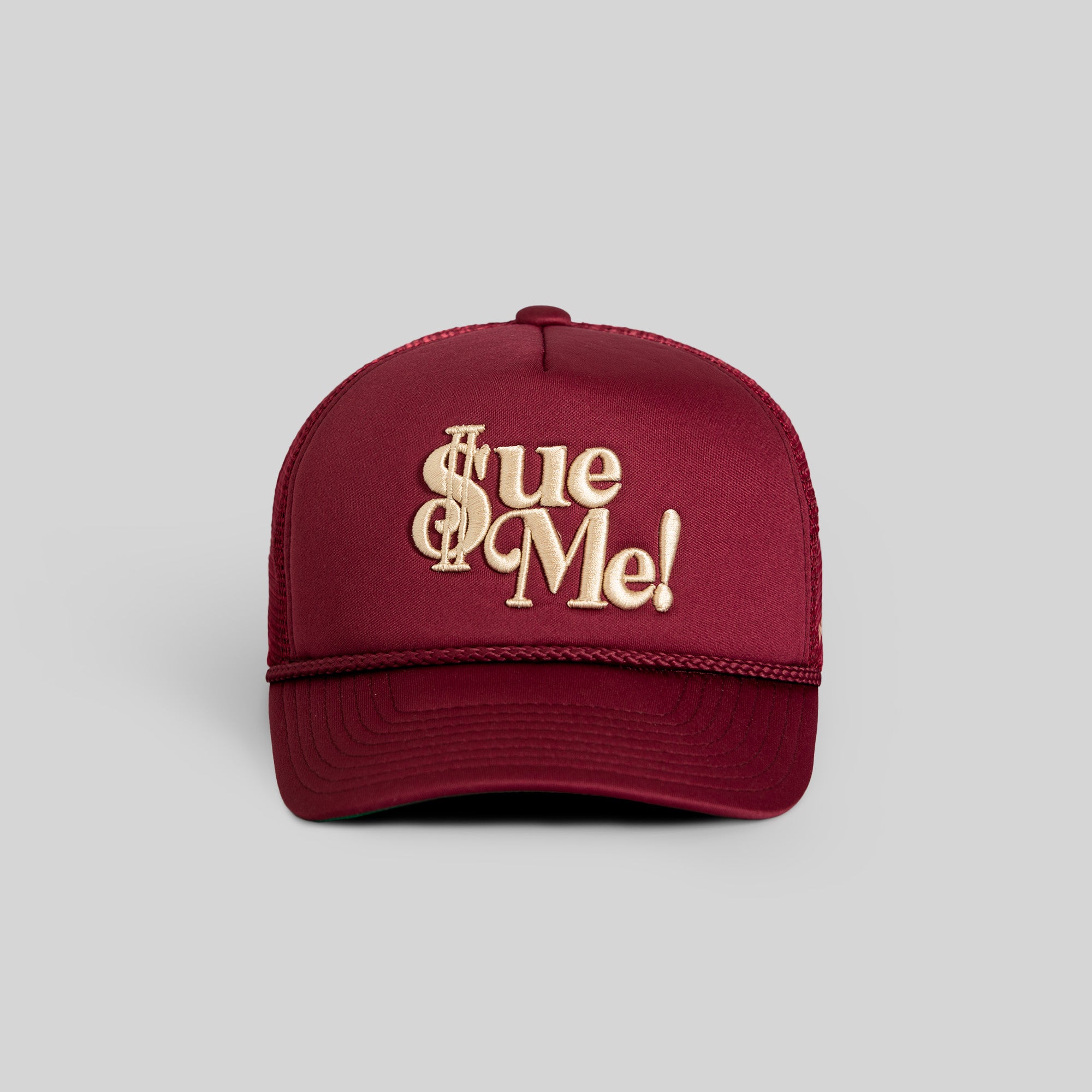 SUE ME BORDEAUX FOAM TRUCKER HAT