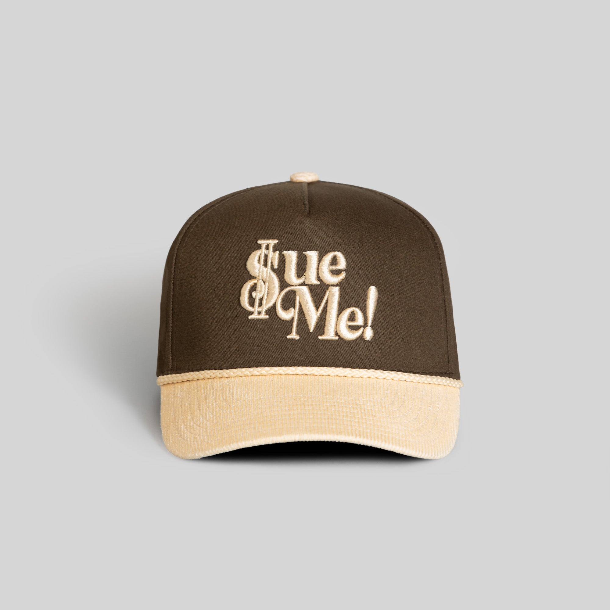 SUE ME OLIVE SAND TWILL CORDUROY TRUCKER