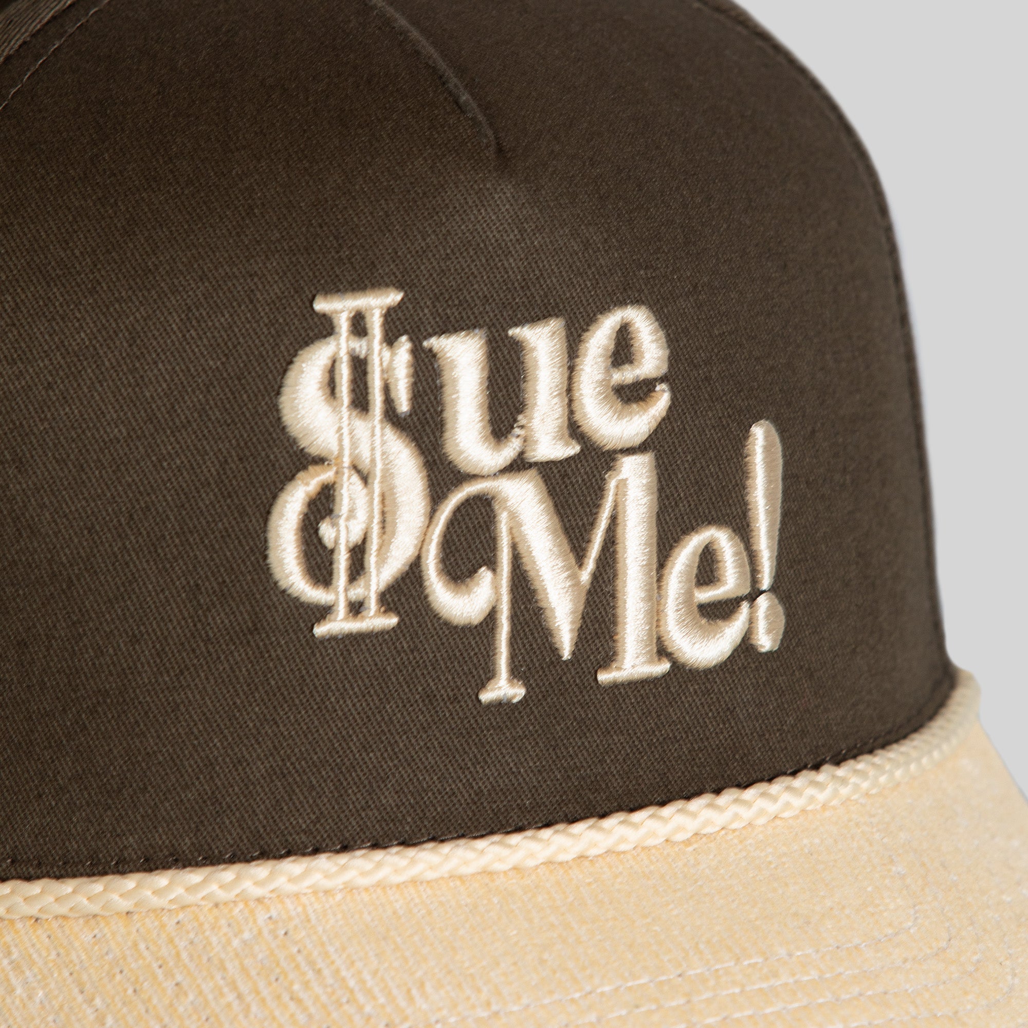 SUE ME OLIVE SAND TWILL CORDUROY TRUCKER