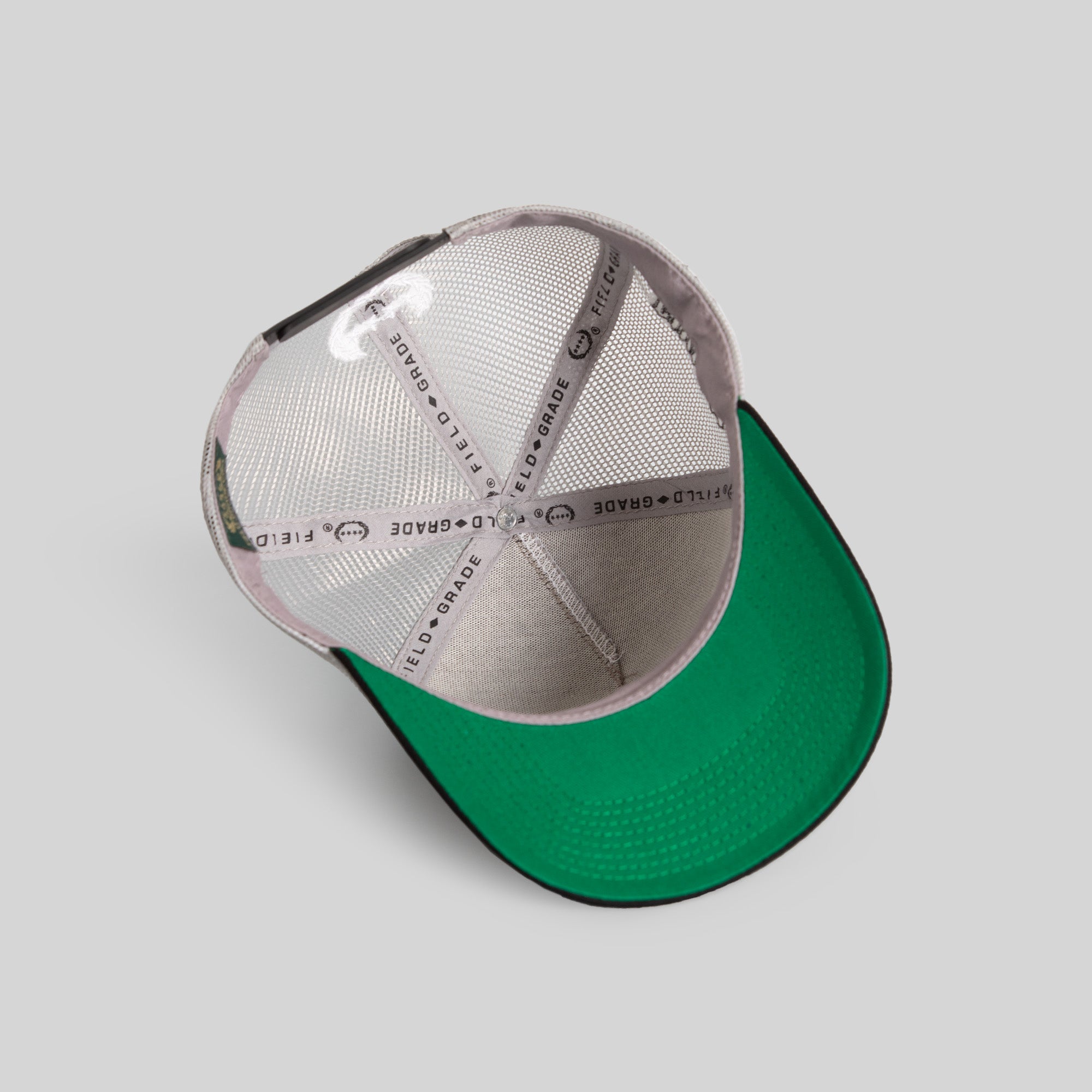 THE WORLD IS MINE GREY BLACK MESH TRUCKER