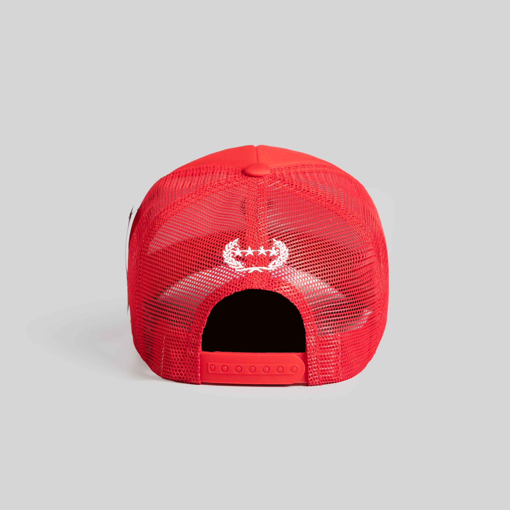 THINK DIFFERENT RED TRUCKER HAT