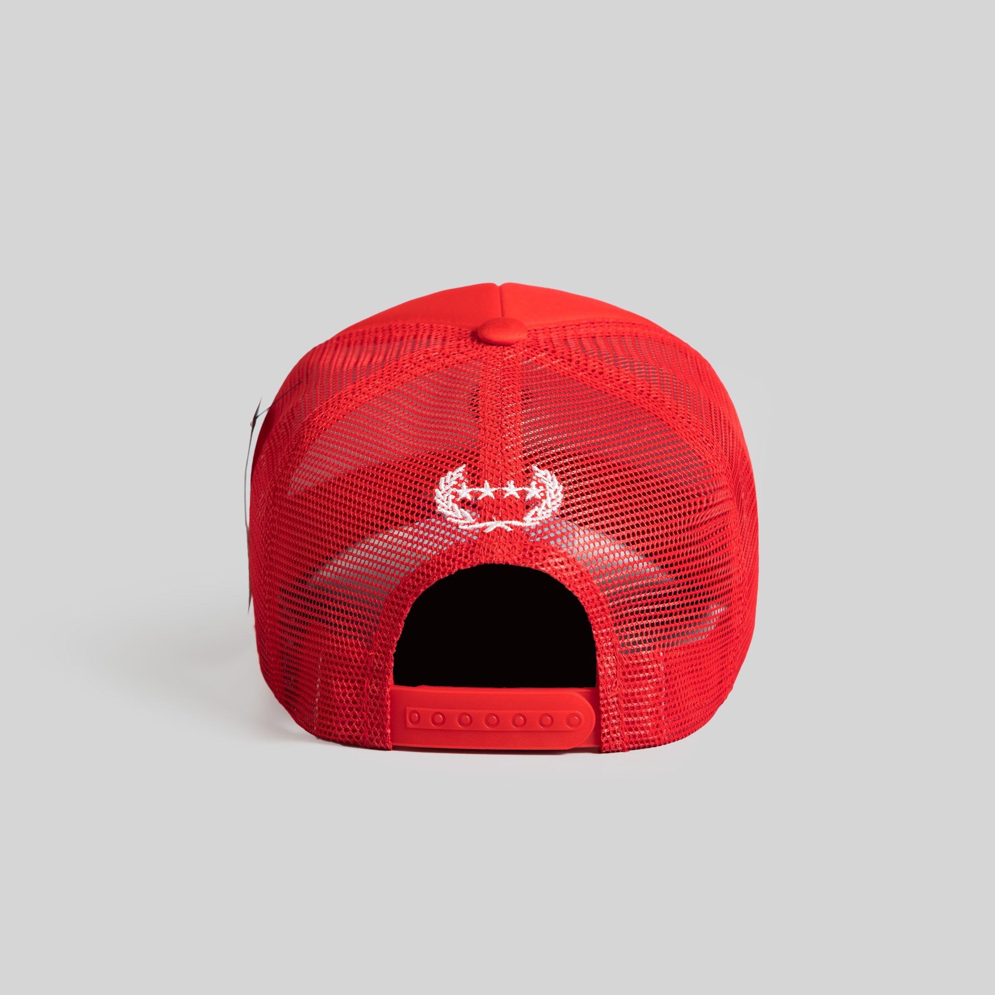 THINK DIFFERENT RED TRUCKER HAT