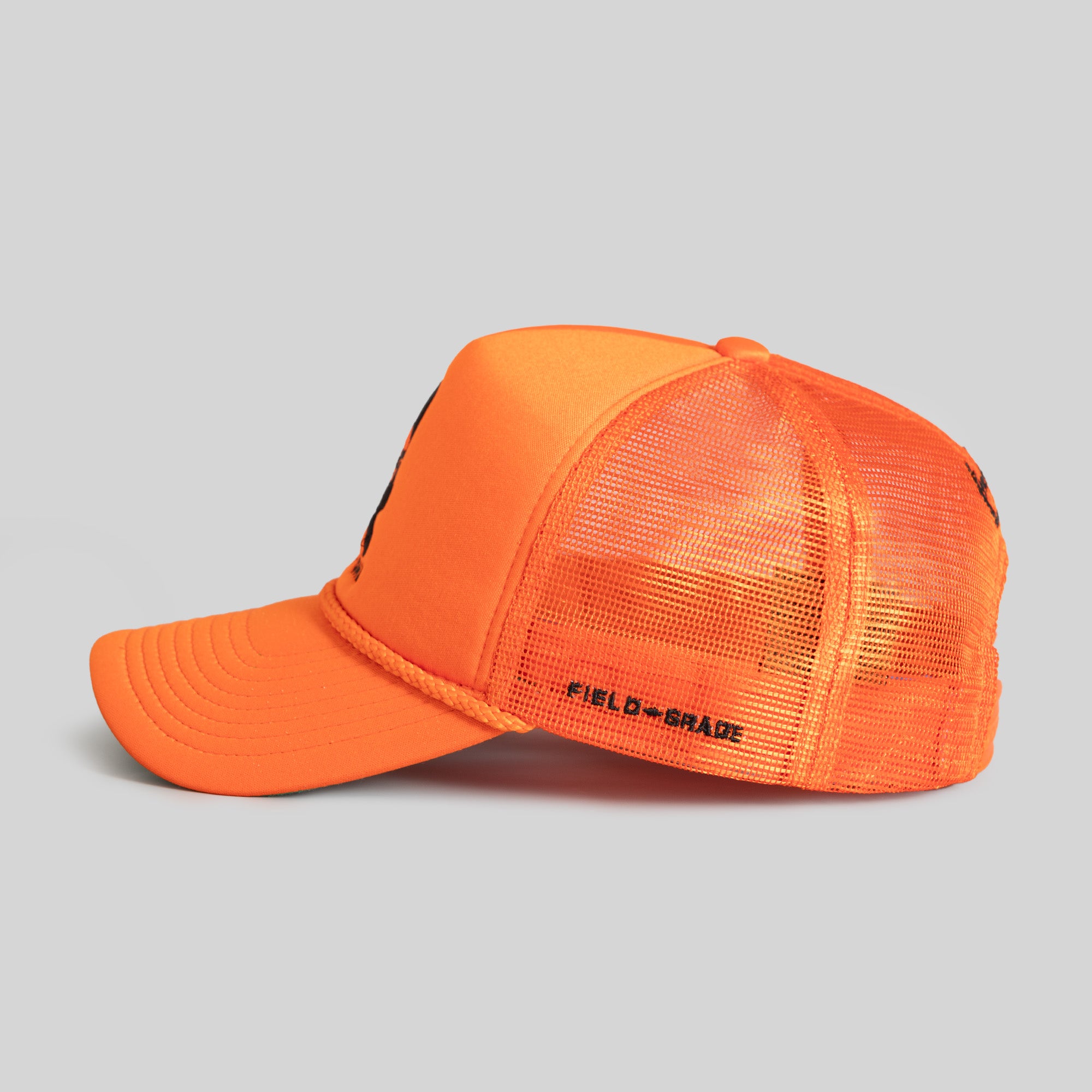 TRUST NO ONE ORANGE FOAM MESHBACK TRUCKER HAT