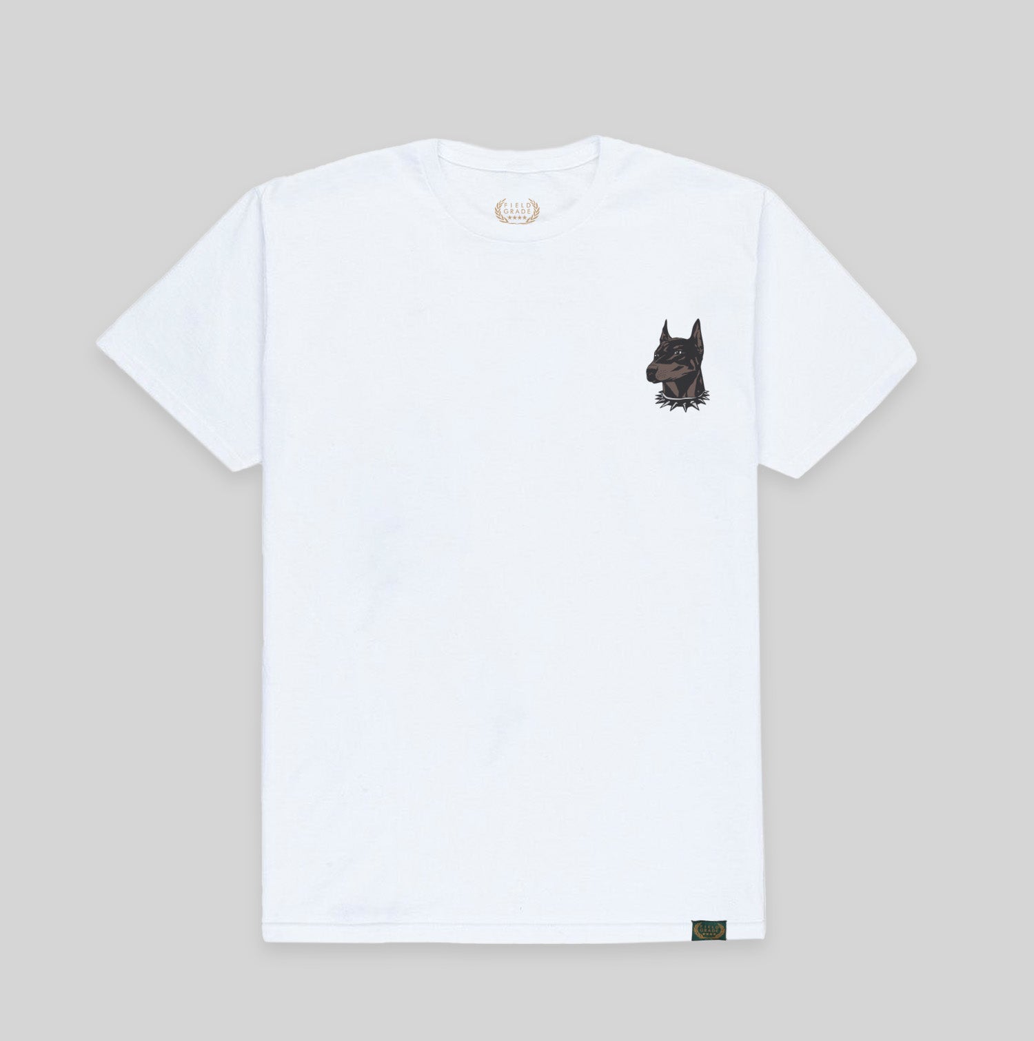 BEWARE OF DOG WHITE COTTON TEE