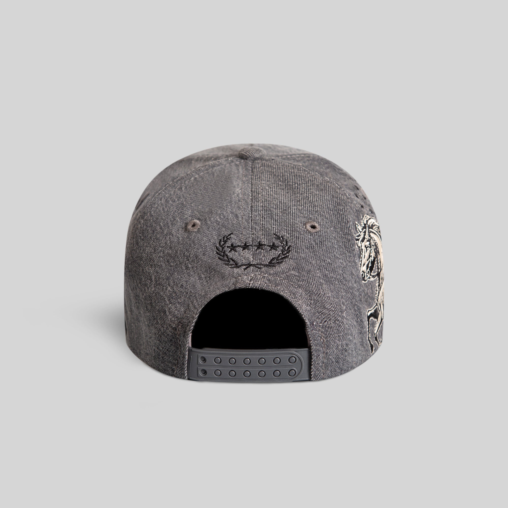 WILD RIDE SASHIKO GREY DENIM TRUCKER