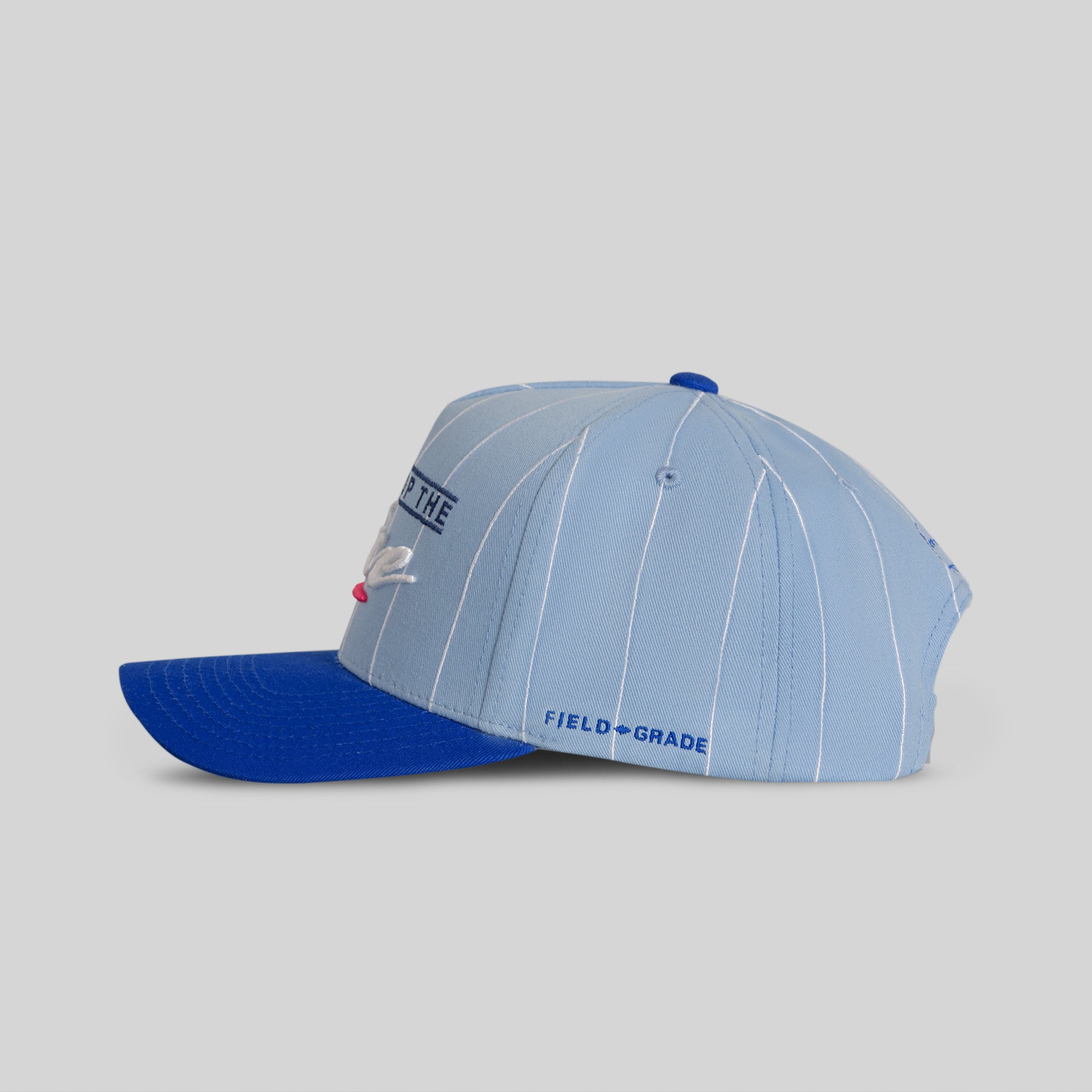 CAN'T STOP THE WAVE PINSTRIPE TWILL TRUCKER